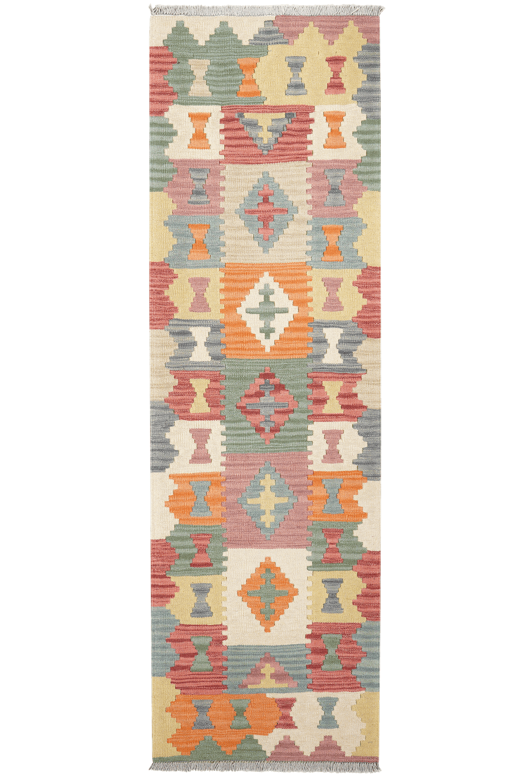Kelim Gashgai — Handmade, 62x203 cm, Multicolor, 100% Virgin Wool | Main view