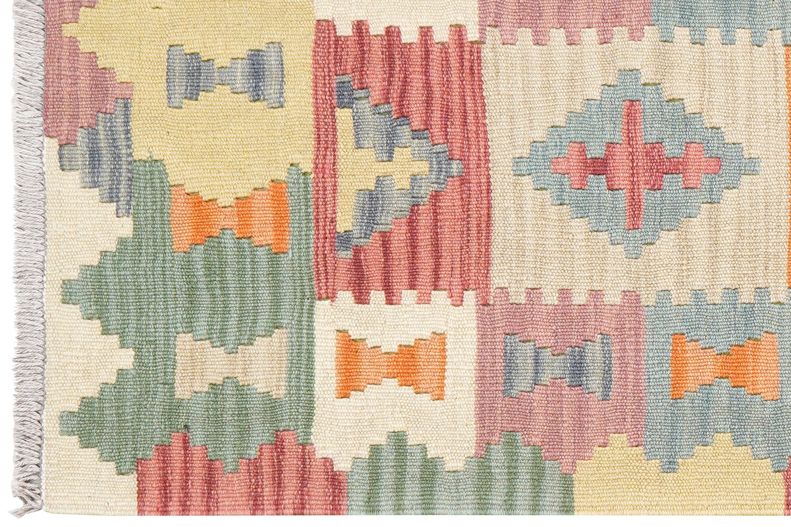 Kelim Gashgai — Handmade, 62x203 cm, Multicolor, 100% Virgin Wool | View 3