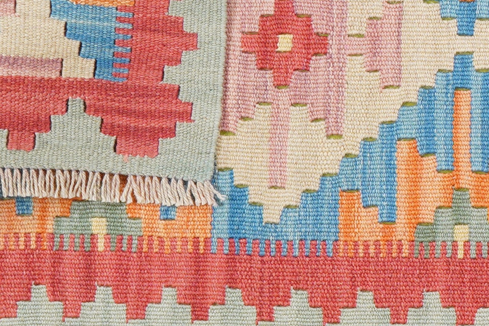 Kelim Gashgai — Handmade, 56x189 cm, Multicolor, 100% Virgin Wool | View 6