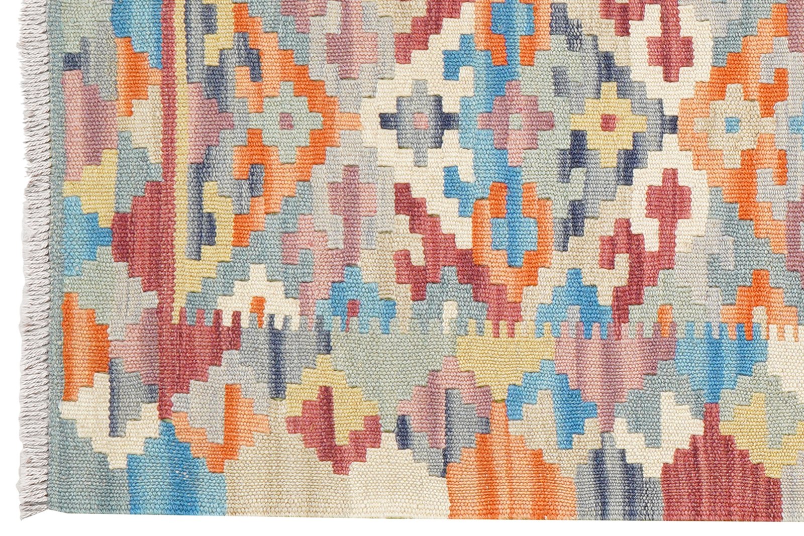 Kelim Gashgai — Handmade, 62x197 cm, Multicolor, 100% Virgin Wool | View 3