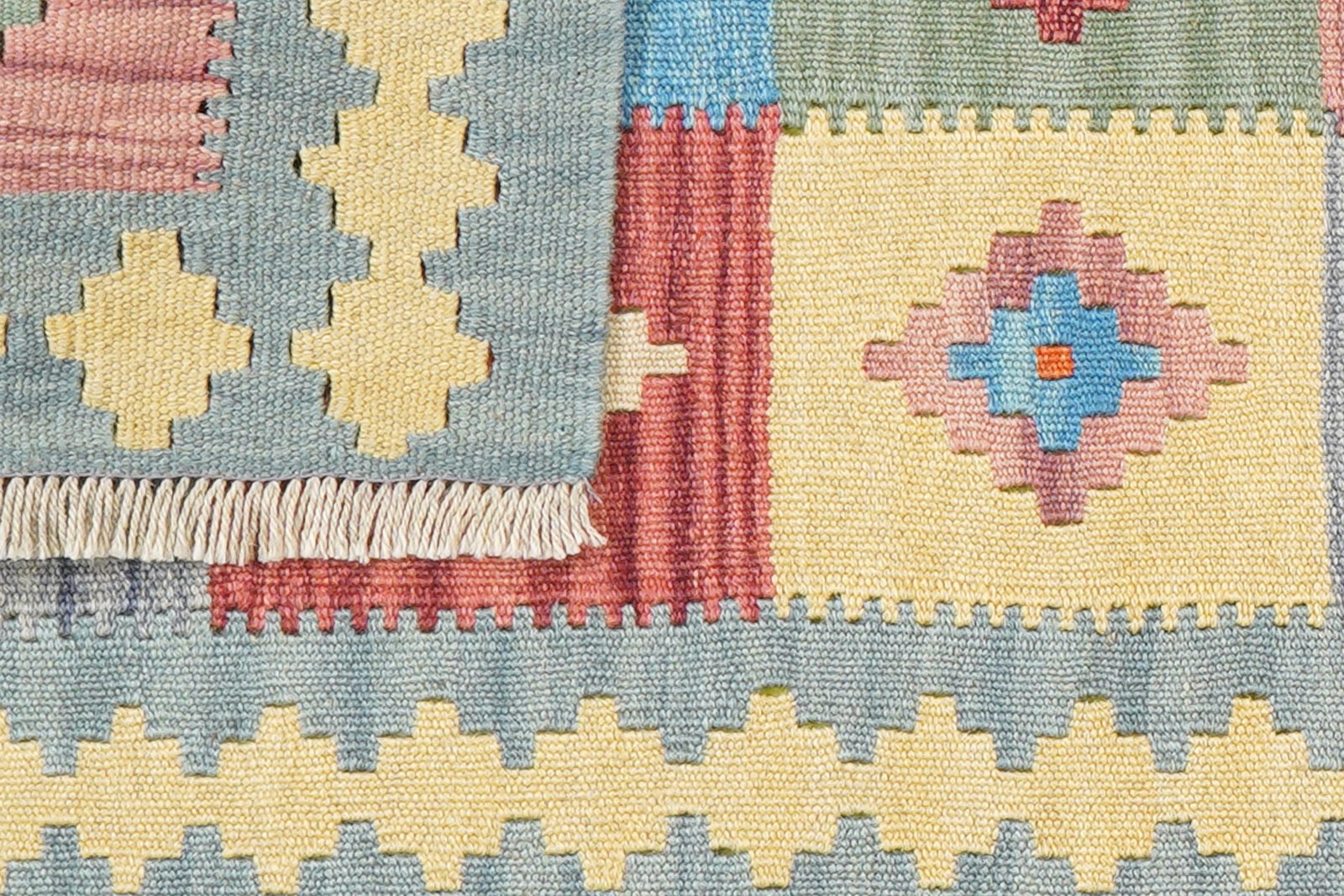 Kelim Gashgai — Handmade, 62x198 cm, Multicolor, 100% Virgin Wool | View 6