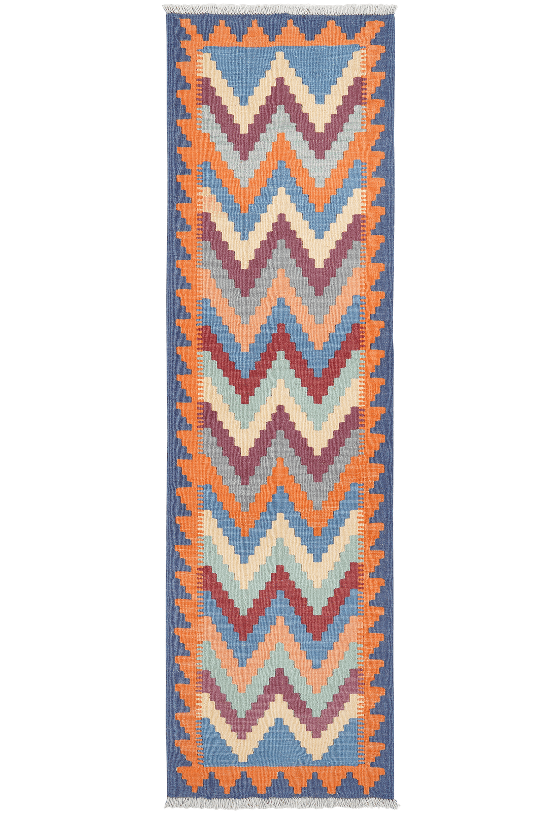 Kelim Gashgai — Handmade, 55x197 cm, Multicolor, 100% Virgin Wool | Main view