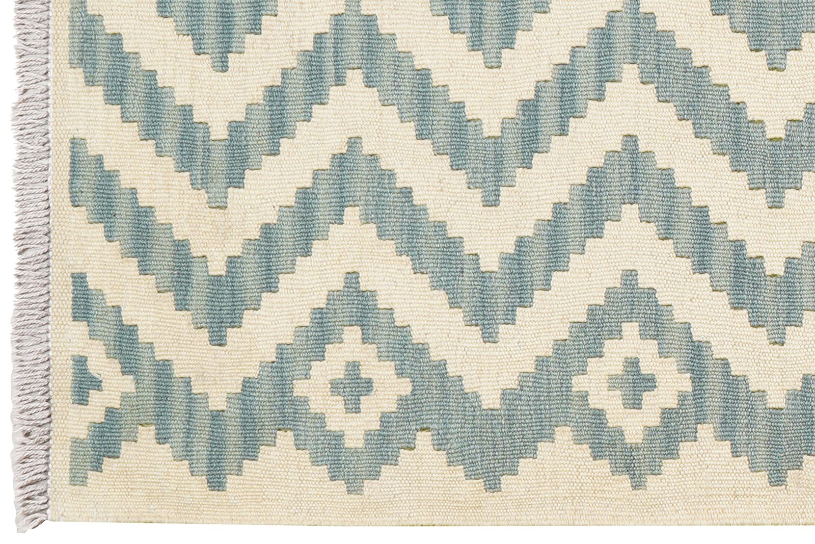 Kelim Gashgai — Handmade, 62x195 cm, Beige, 100% Virgin Wool | View 3