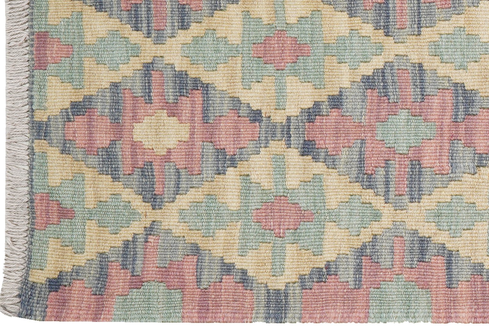Kelim Gashgai — Handmade, 61x239 cm, Grey, 100% Virgin Wool | View 3