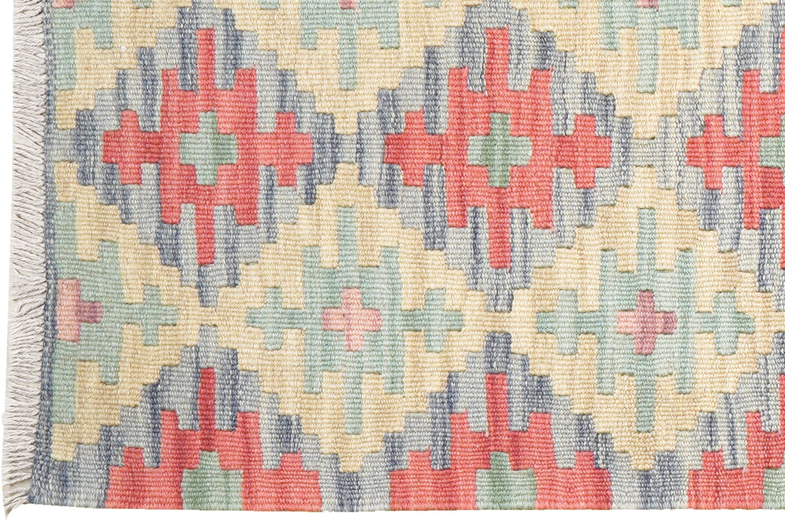 Kelim Gashgai — Handmade, 80x238 cm, Multicolor, 100% Virgin Wool | View 3