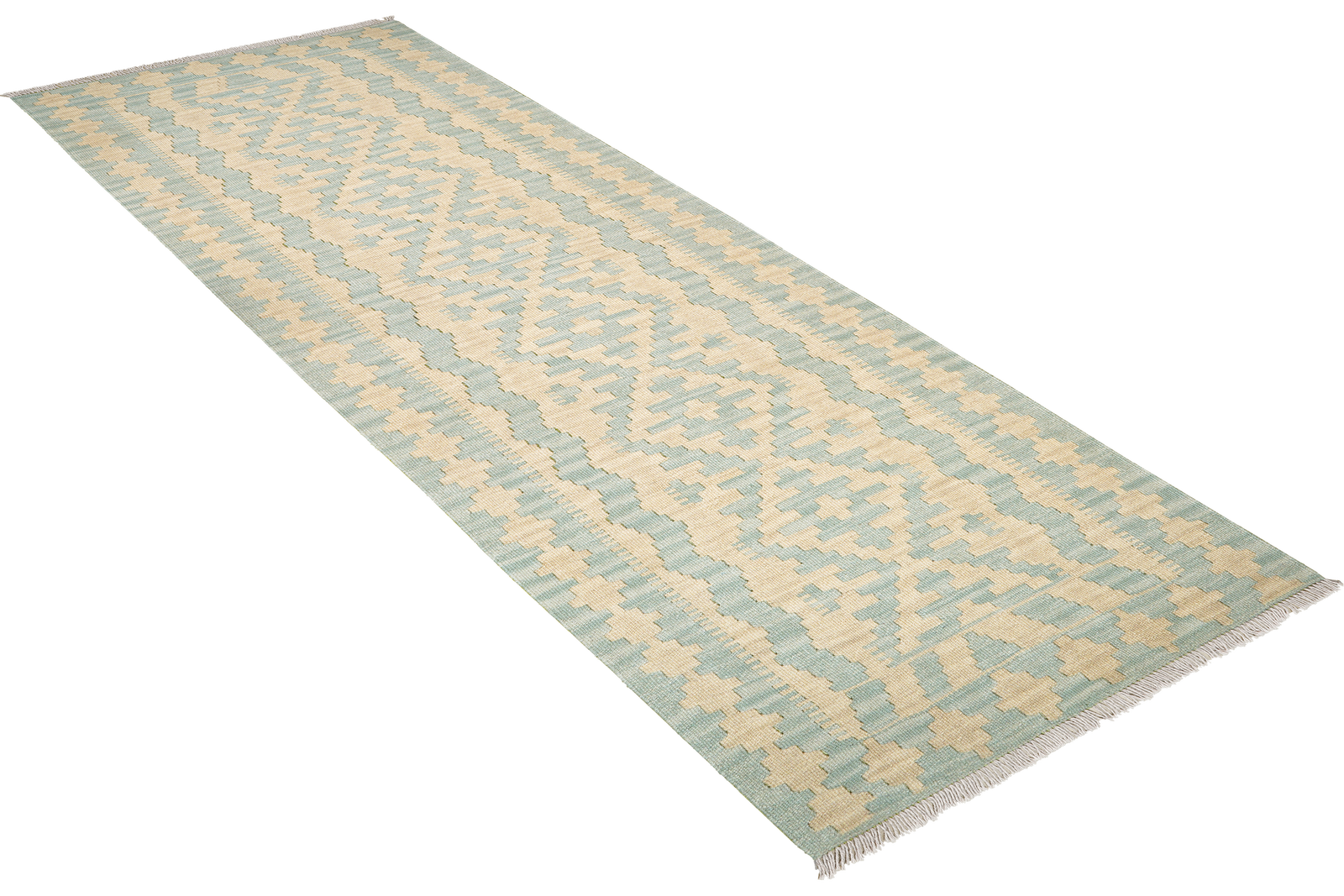 Kelim Gashgai — Handgefertigt, 252x85 cm, Beige, 100% Virgin Wool | View 5