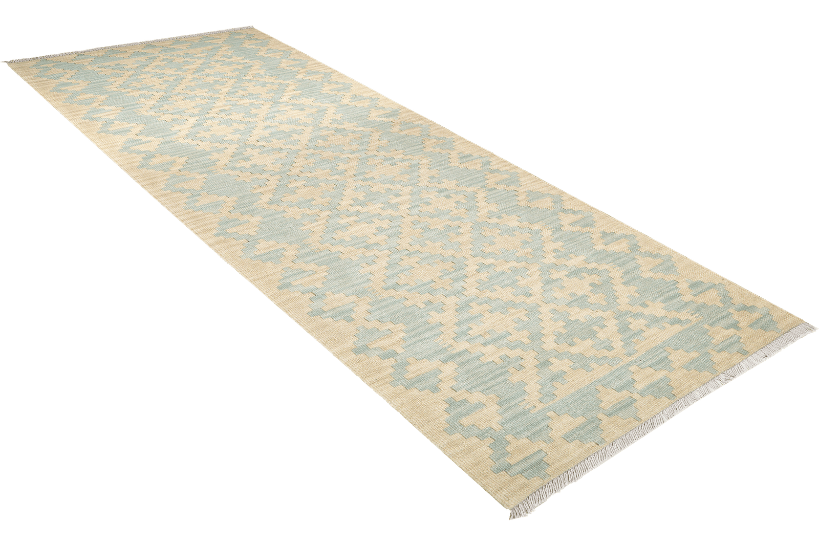 Kelim Gashgai — Handmade, 85x255 cm, Beige, 100% Virgin Wool | View 4