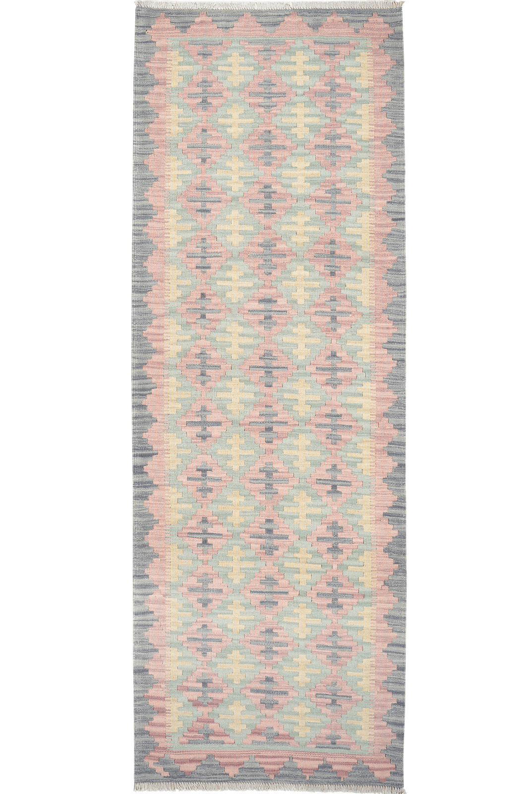 Kelim Gashgai — Handmade, 81x241 cm, Multicolor, 100% Virgin Wool | Main view