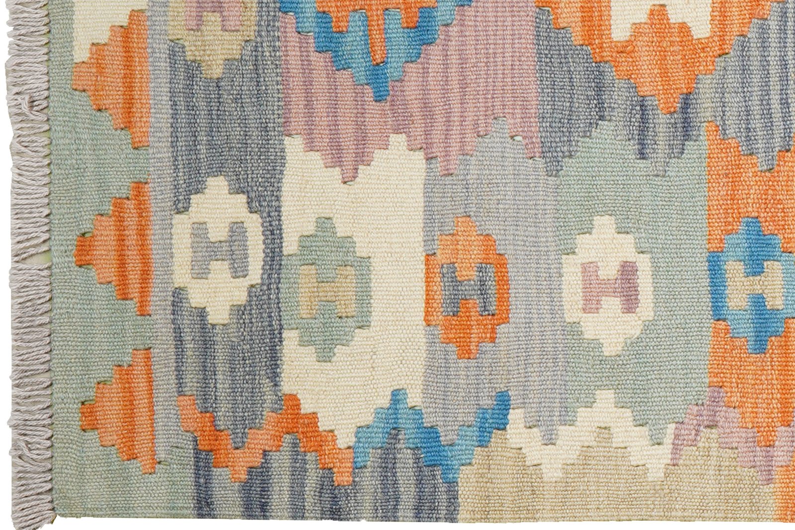 Kelim Gashgai — Handmade, 81x290 cm, Multicolor, 100% Virgin Wool | View 3