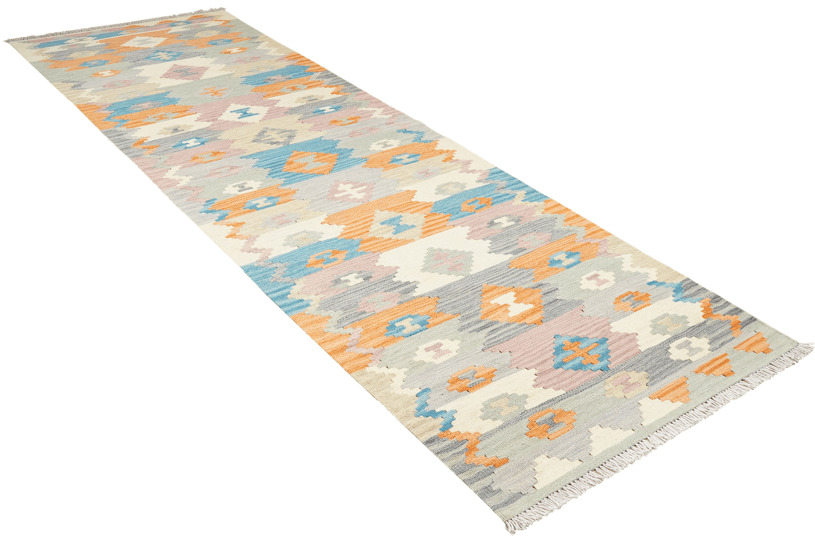 Kelim Gashgai — Handmade, 81x290 cm, Multicolor, 100% Virgin Wool | View 4