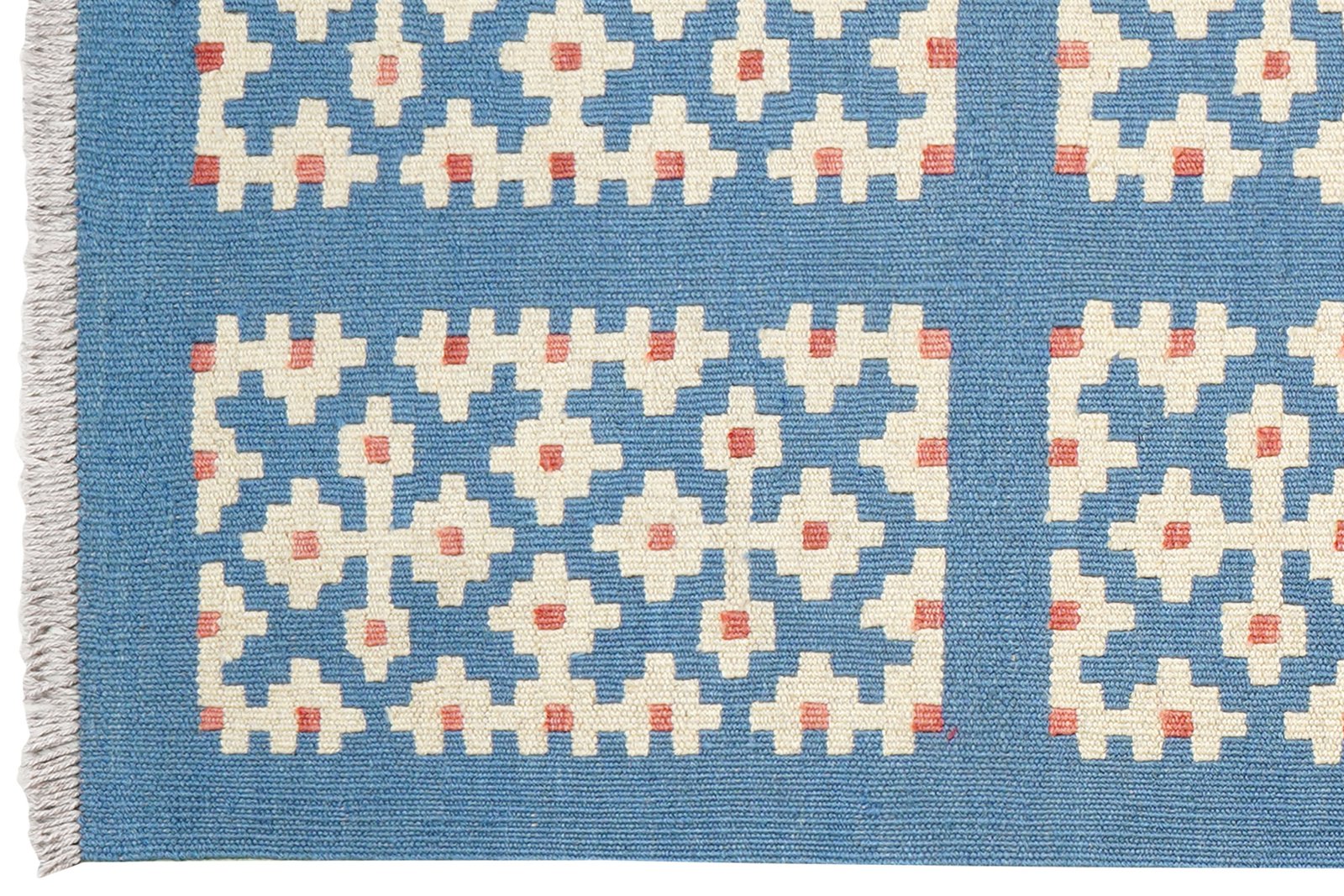 Kelim Gashgai — Handmade, 62x244 cm, Blue, 100% Virgin Wool | View 3