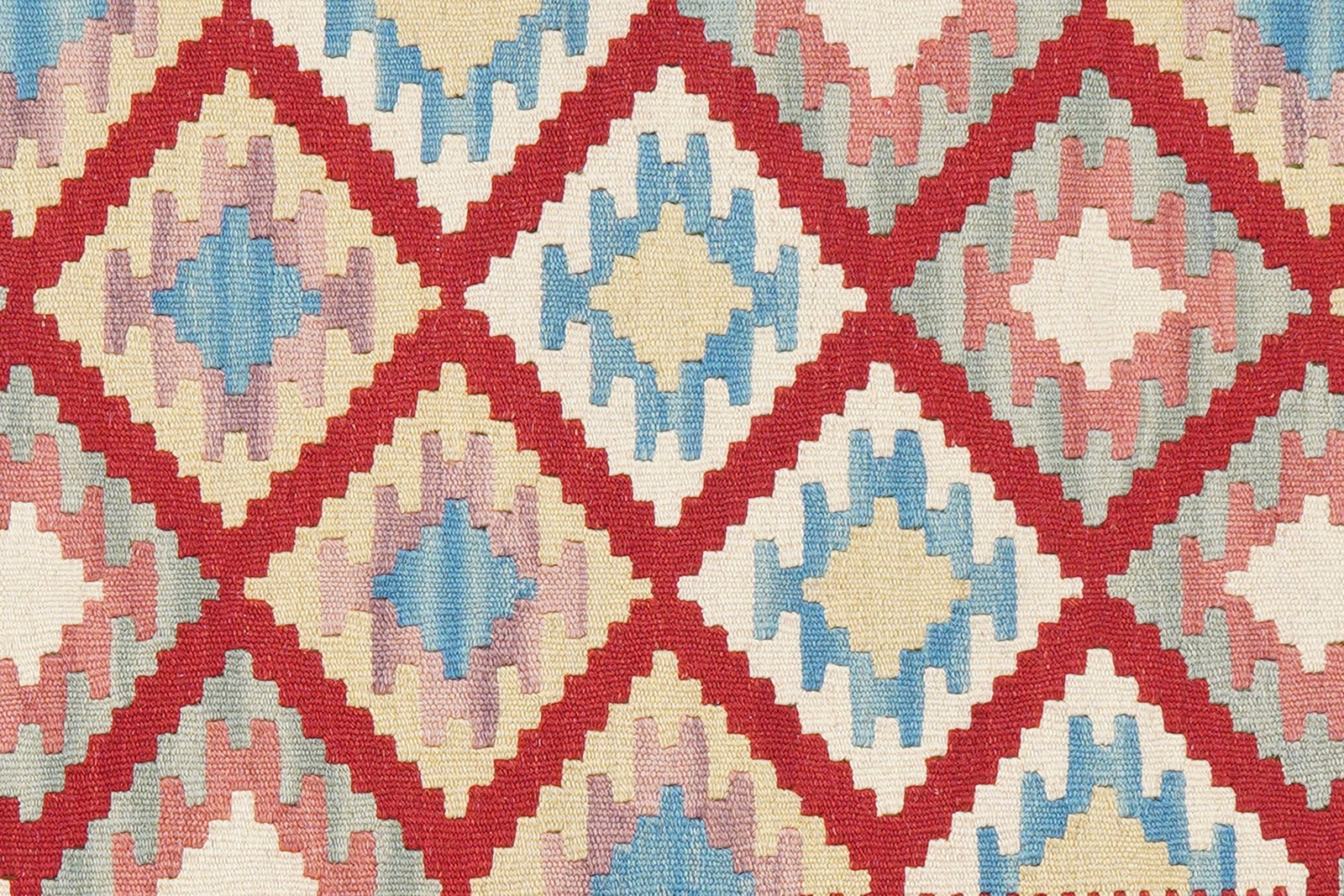Kelim Gashgai — Handmade, 80x115 cm, Red, 100% Virgin Wool | View 5