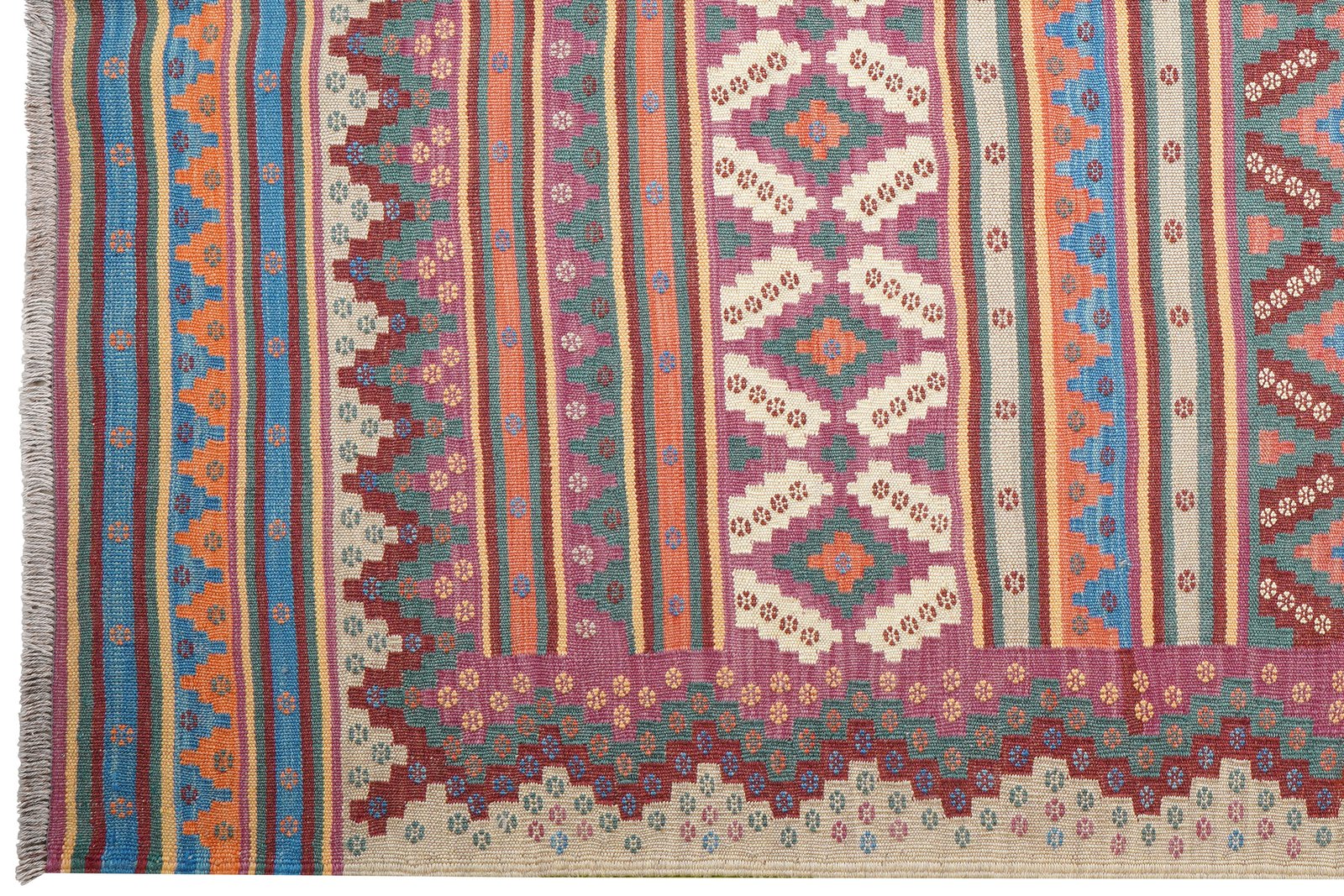Sumak Sirdjan — Handmade, 160x242 cm, Multicolor, 100% Virgin Wool | View 3