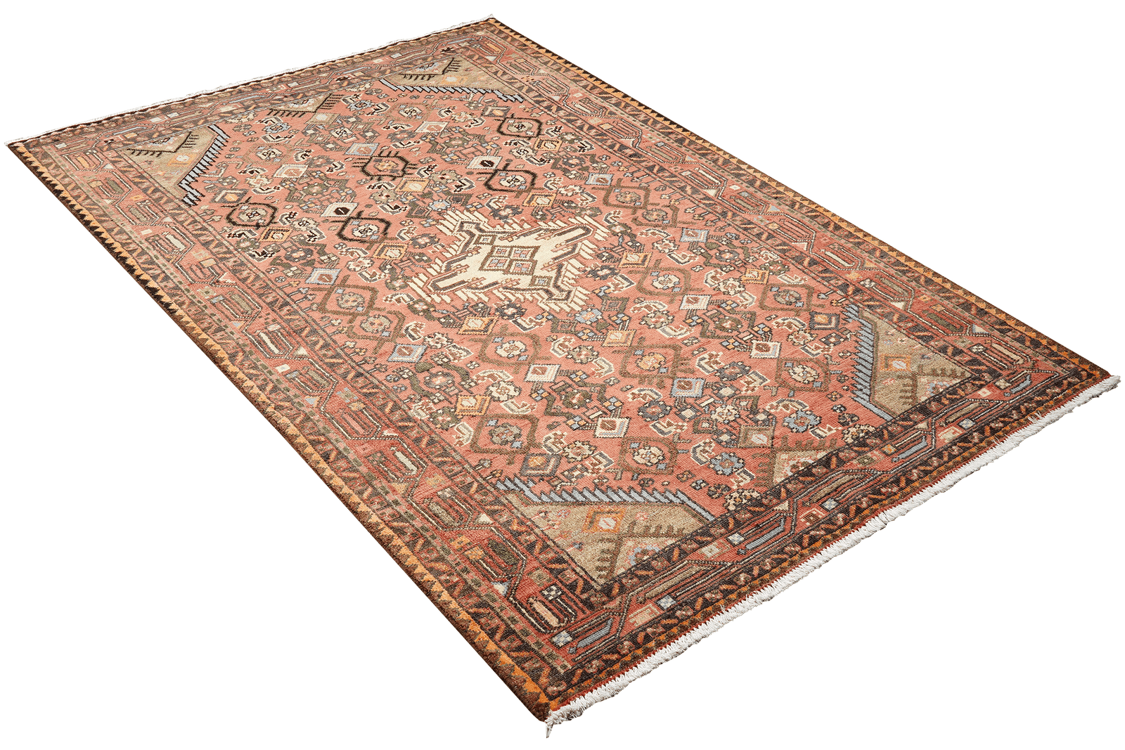 Heritage — Hand-knotted, 126x206 cm, Red, 100% Virgin Wool | View 4