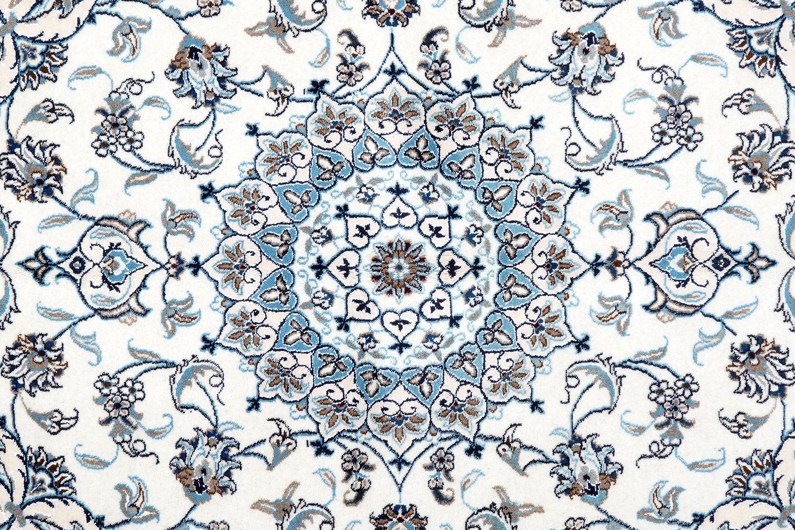 Nain 12La — Hand-knotted, 193x241 cm, Beige, 100% Virgin Wool | View 6