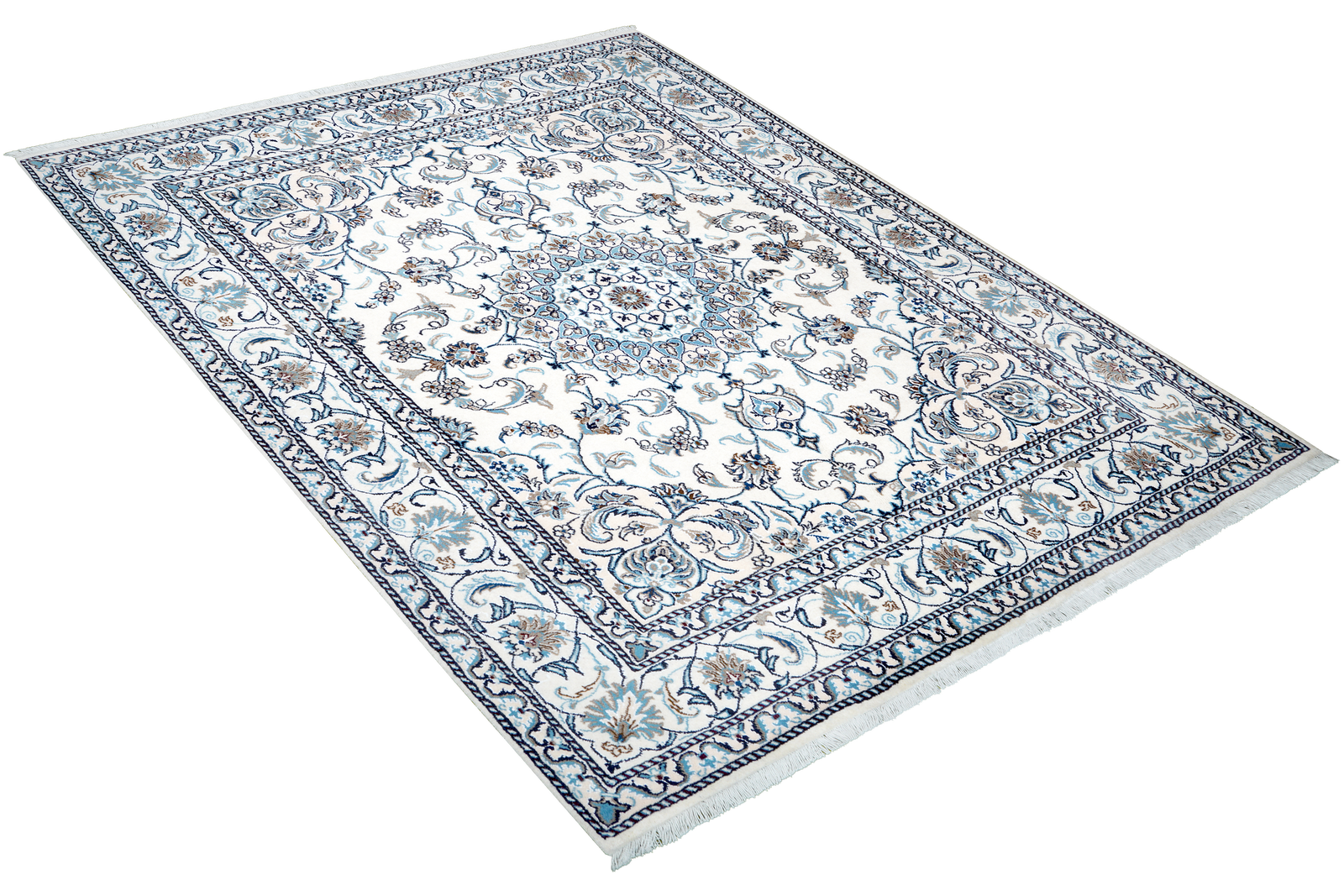 Nain 12La — Handgefertigt, 241x193 cm, Beige, 100% Virgin Wool | View 5