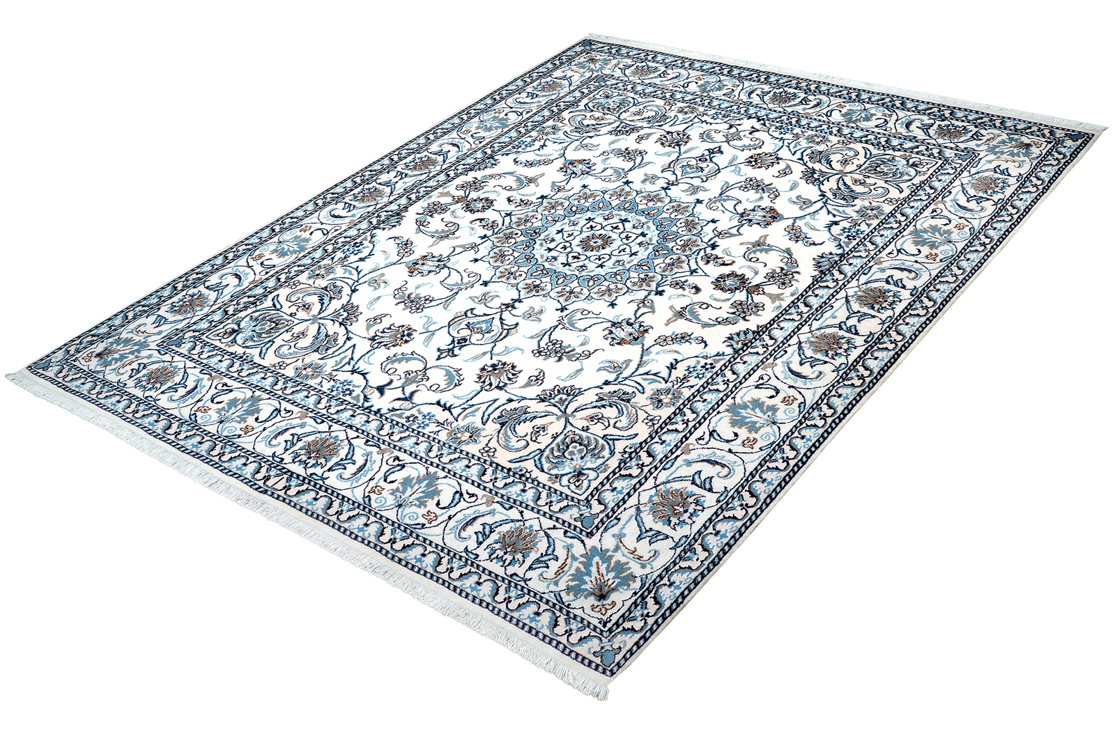 Nain 12La — Handgefertigt, 241x193 cm, Beige, 100% Virgin Wool | View 6