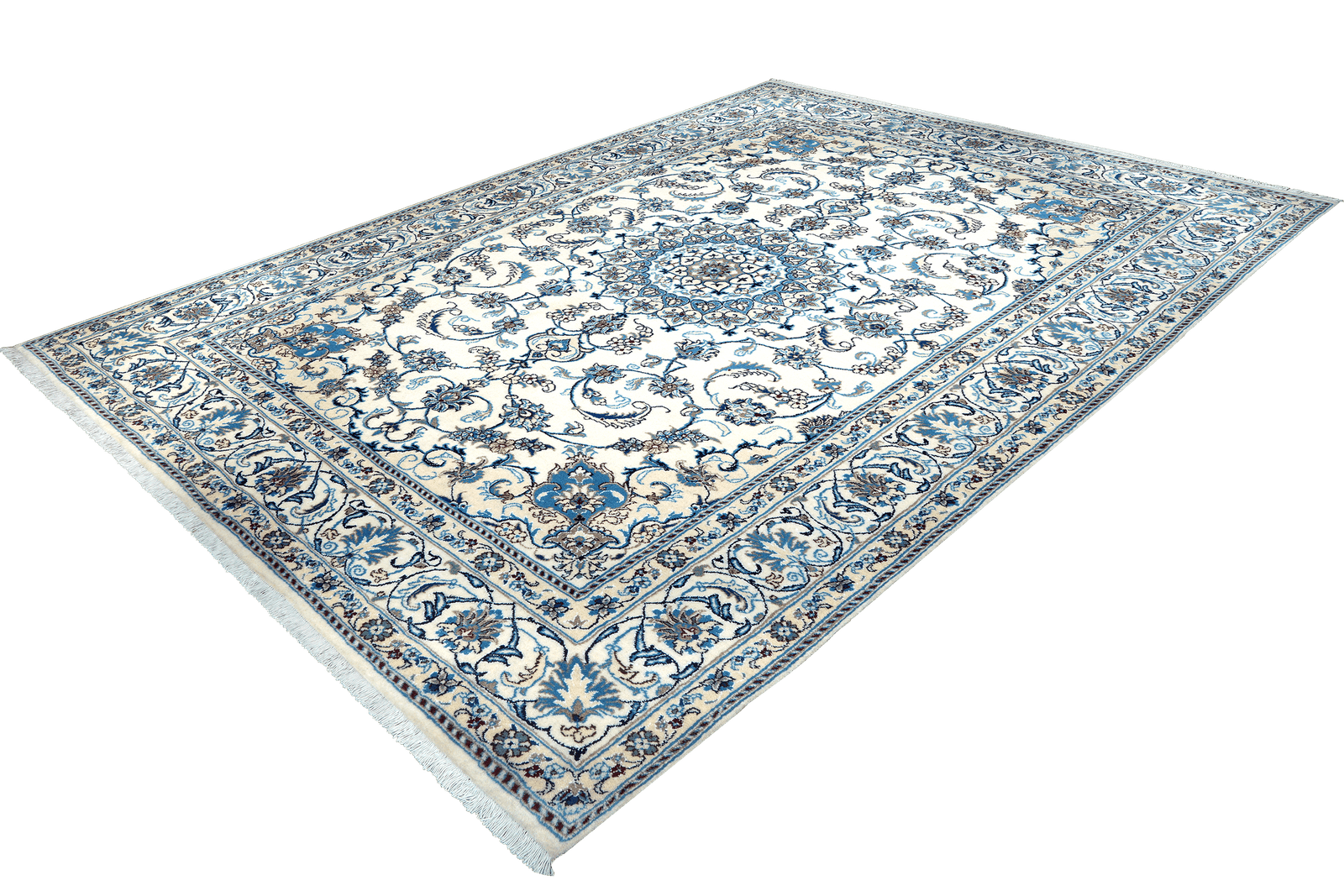 Nain 12La — Hand-knotted, 197x299 cm, Beige, 100% Virgin Wool | View 5