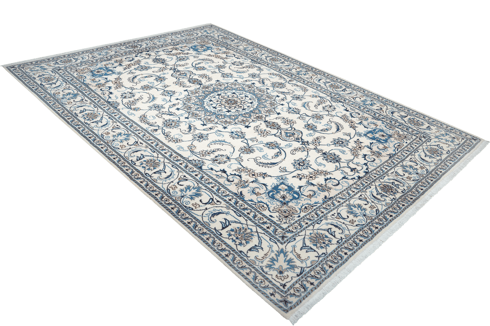 Nain 12La — Hand-knotted, 197x291 cm, Beige, 100% Virgin Wool | View 4