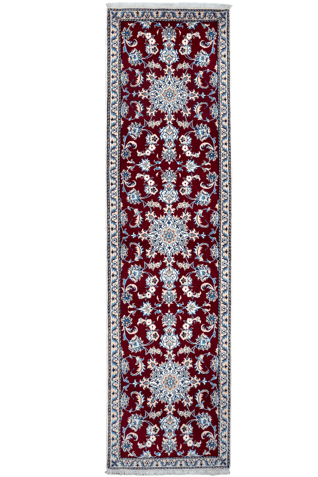 Nain 12La — Hand-knotted, 76x290 cm, Red, 100% Virgin Wool | Main view