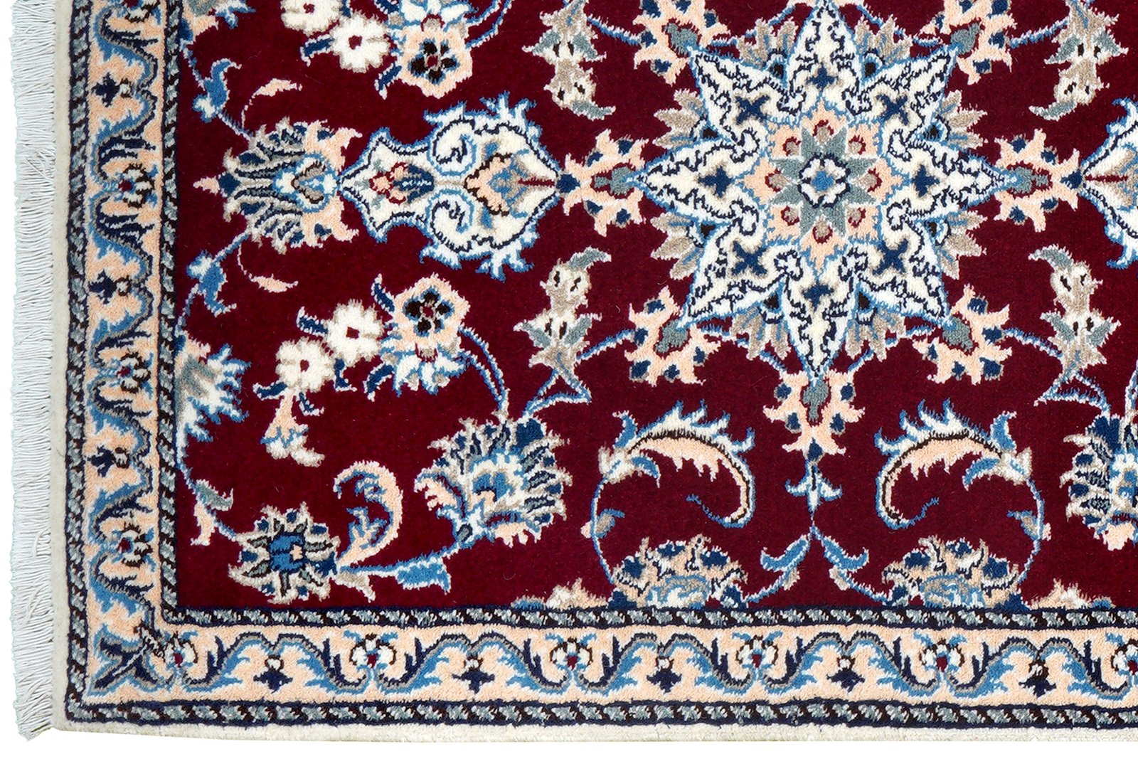 Nain 12La — Hand-knotted, 76x290 cm, Red, 100% Virgin Wool | View 3