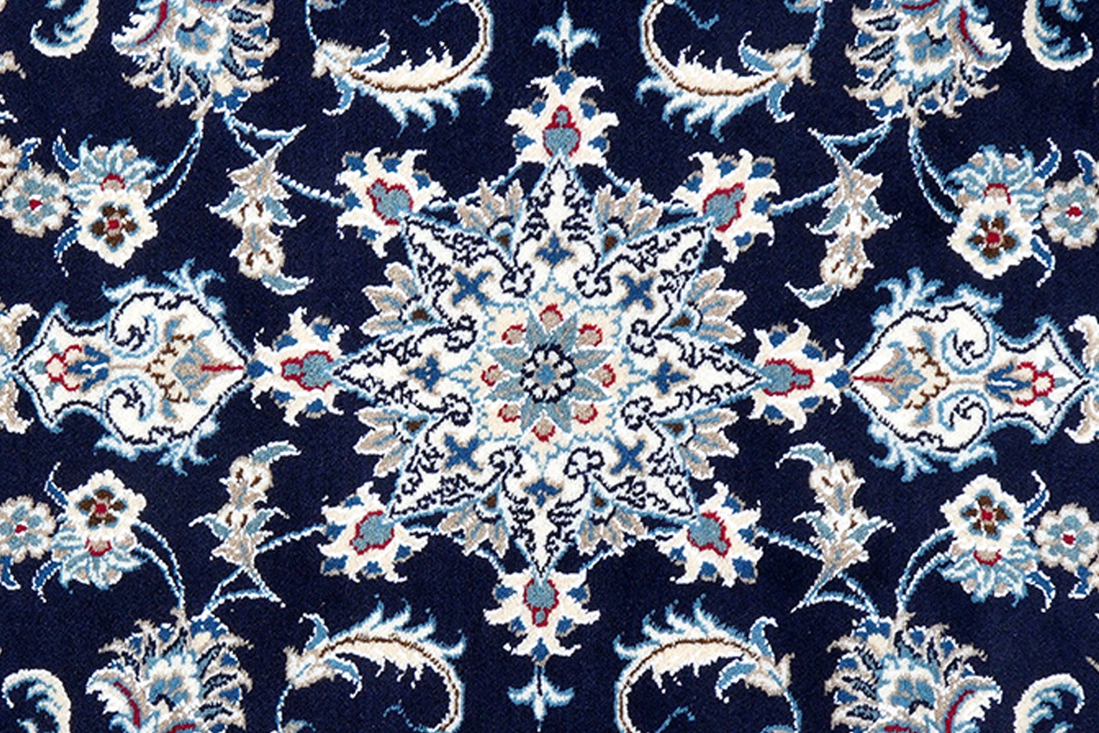 Nain 12La — Hand-knotted, 77x290 cm, Blue, 100% Virgin Wool | View 6
