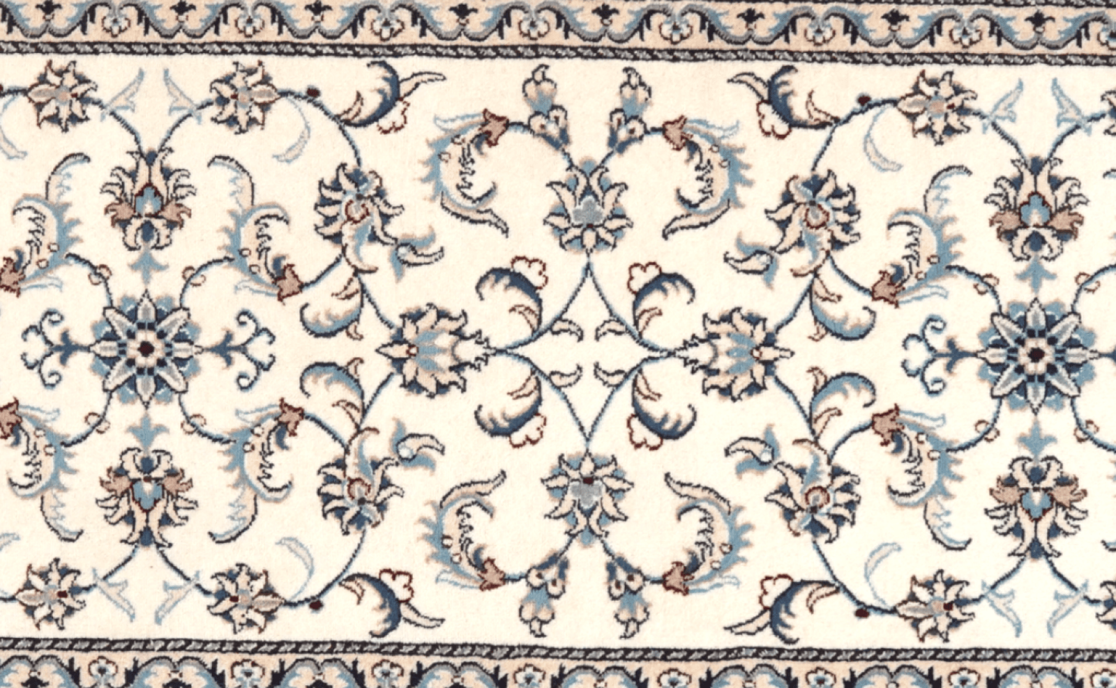 Nain 12La — Hand-knotted, 78x285 cm, Beige, 100% Virgin Wool | View 4