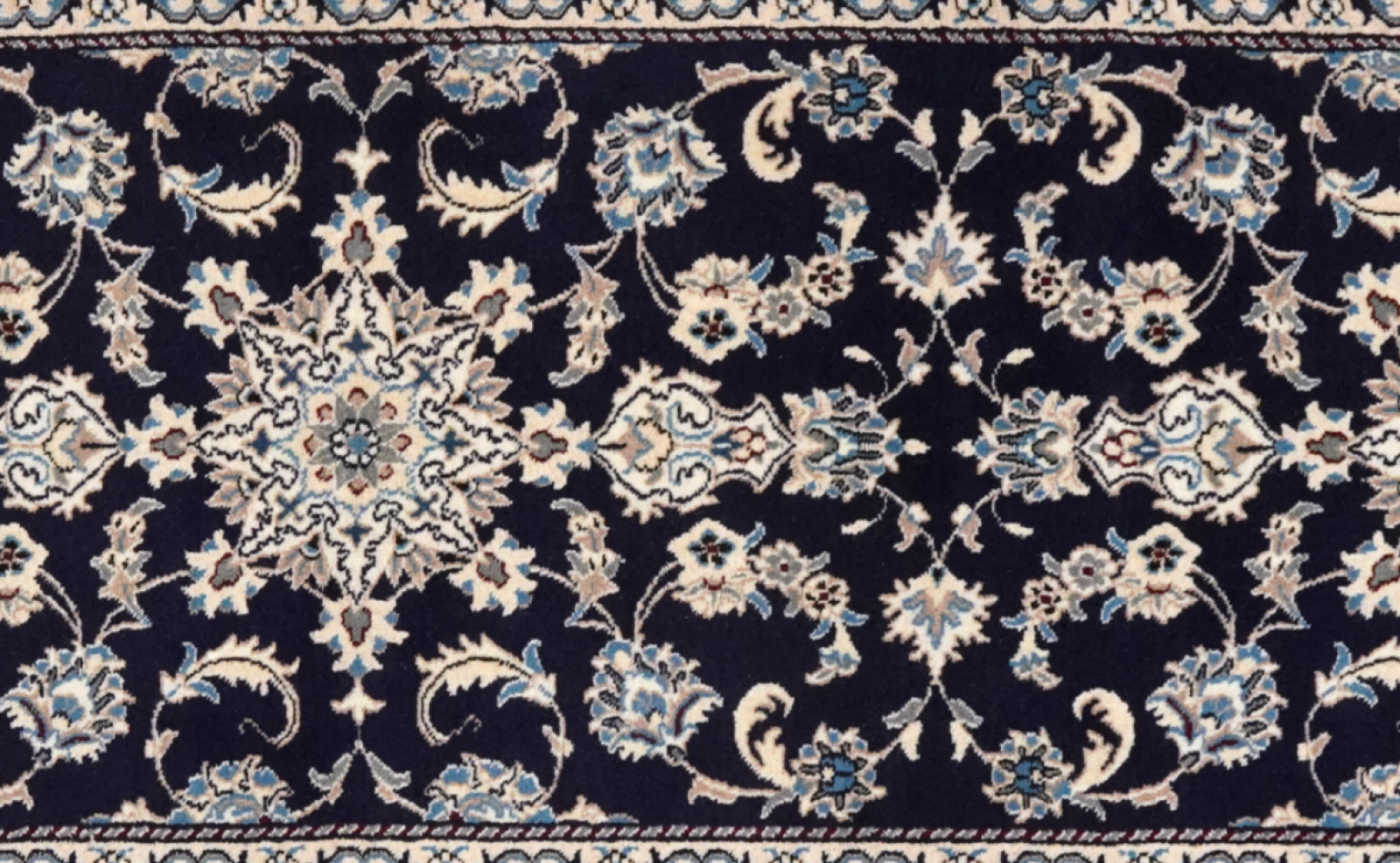 Nain 12La — Handgefertigt, 292x78 cm, Beige, 100% Virgin Wool | View 5