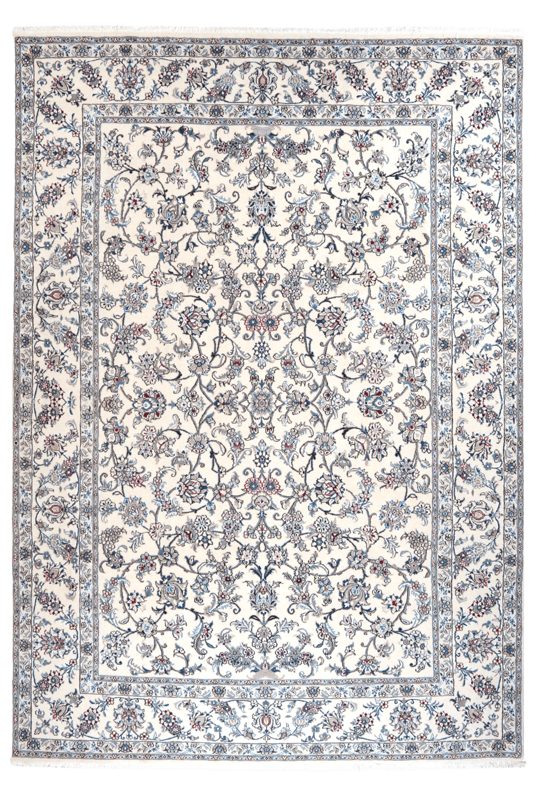 Nain 12La — Hand-knotted, 245x350 cm, Beige, 100% Virgin Wool | Main view