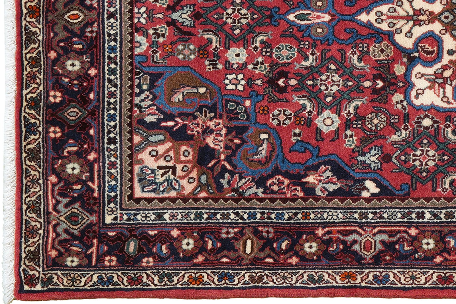 Bidjar Zandjan — Hand-knotted, 100x167 cm, Red, 100% Virgin Wool | View 3
