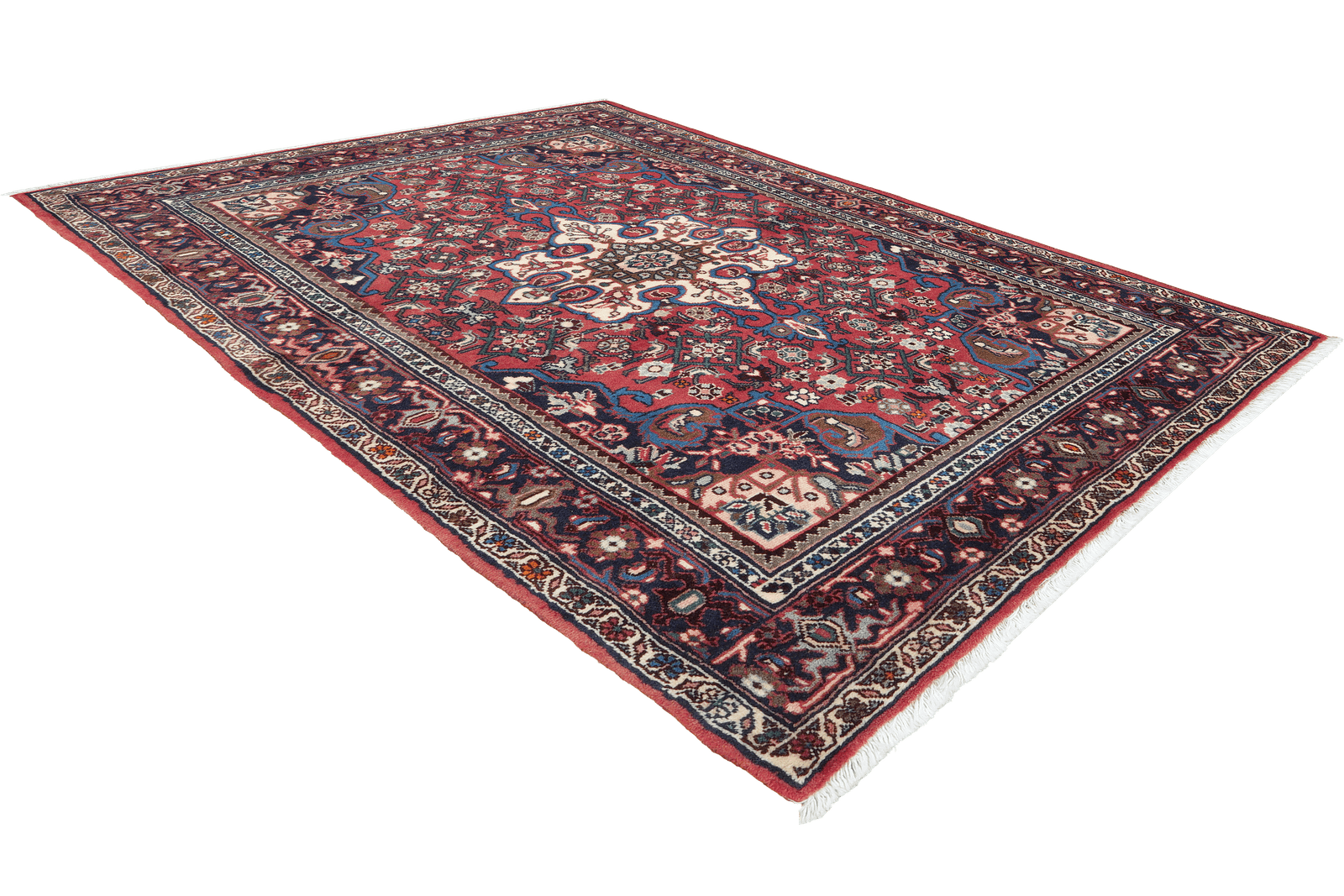 Bidjar Zandjan — Hand-knotted, 100x167 cm, Red, 100% Virgin Wool | View 4