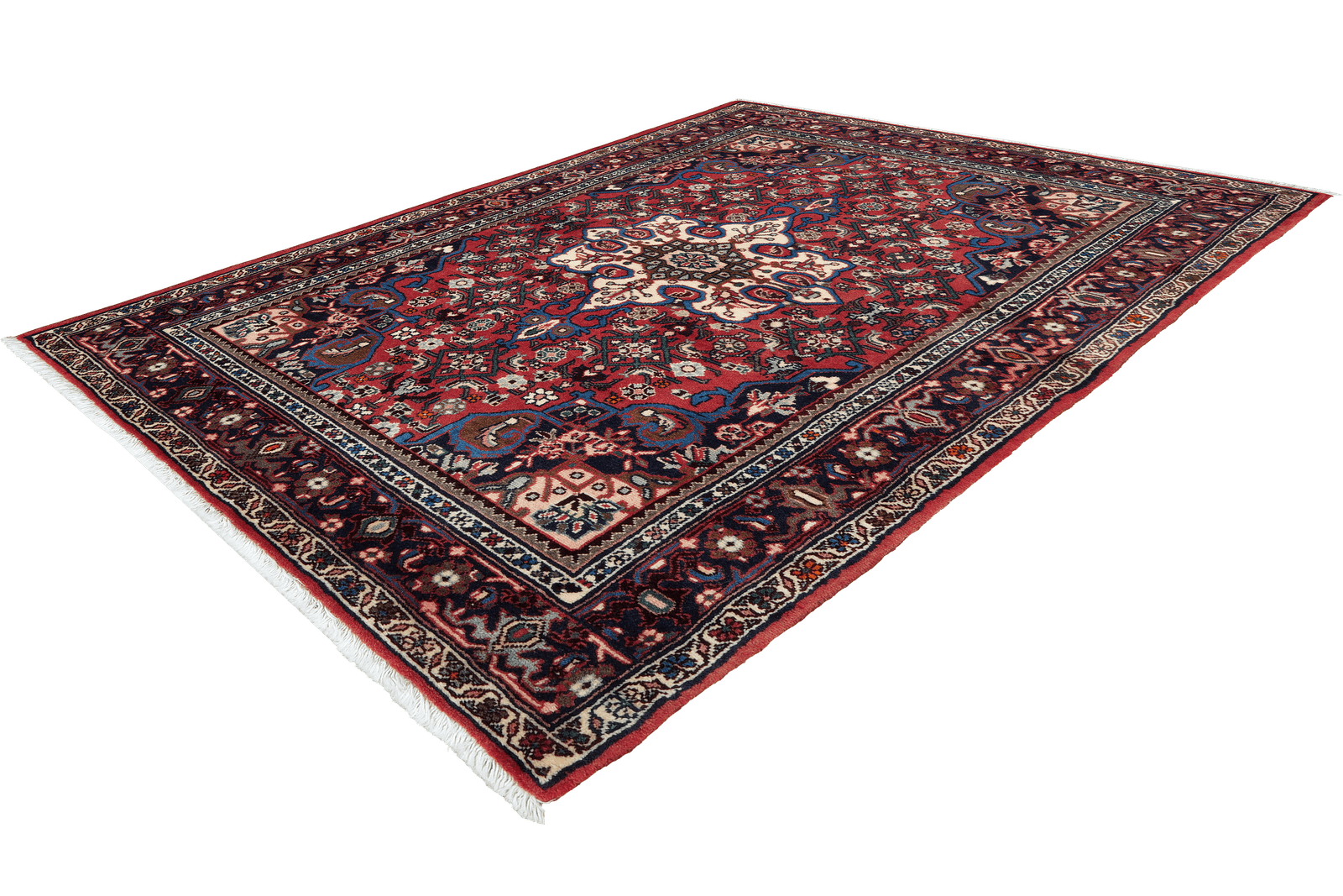 Bidjar Zandjan — Hand-knotted, 100x167 cm, Red, 100% Virgin Wool | View 5
