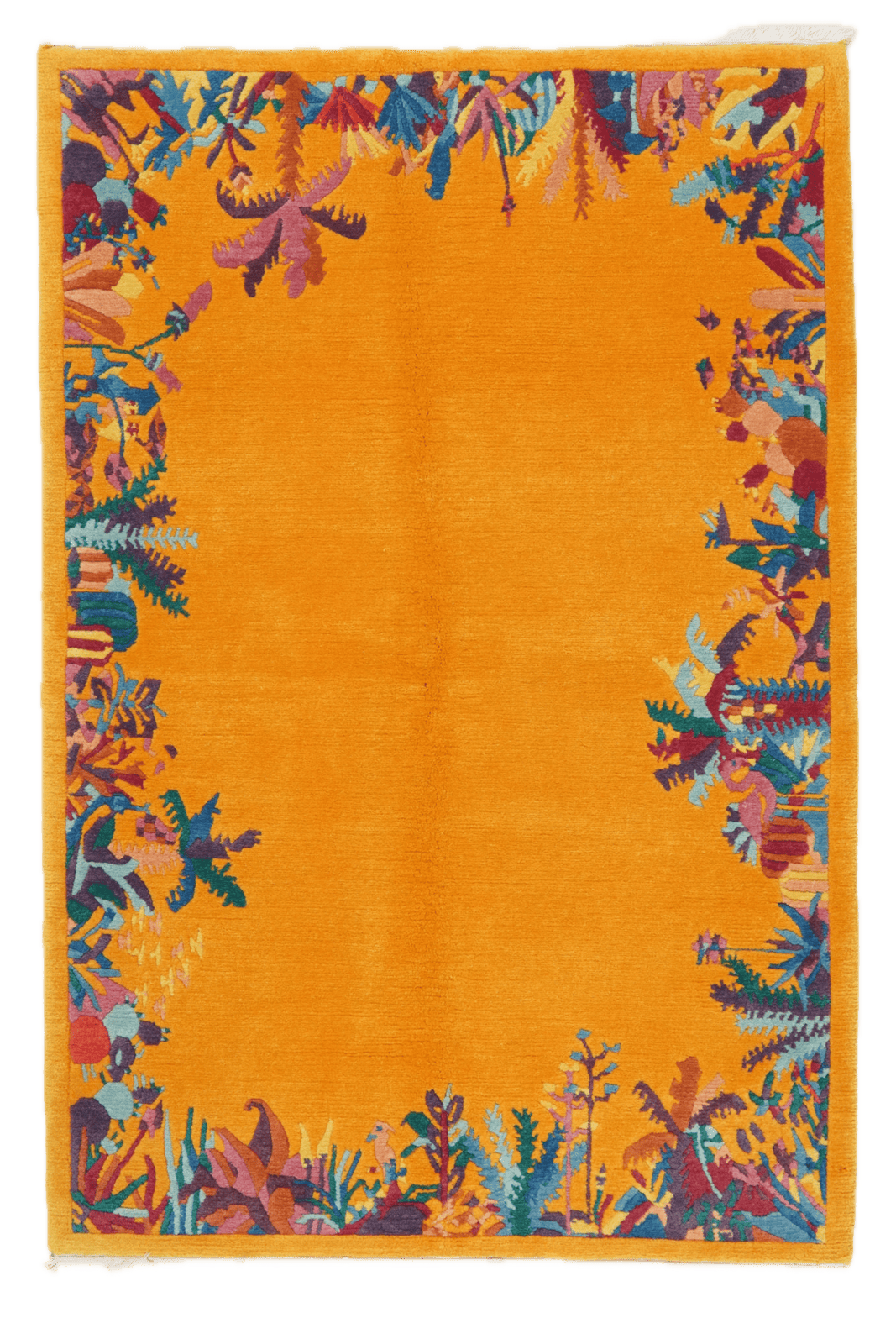 Nepal Sita — Hand-knotted, 120x180 cm, Orange, 100% Virgin Wool | Main view