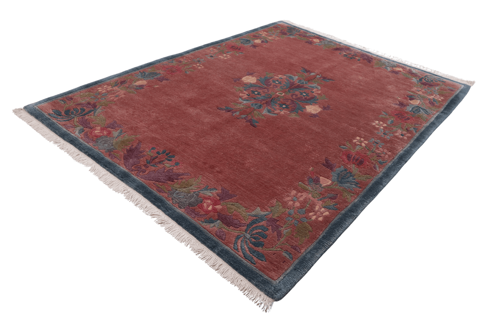 Nepal Gita — Hand-knotted, 170x231 cm, Violett, 100% Virgin Wool | View 6