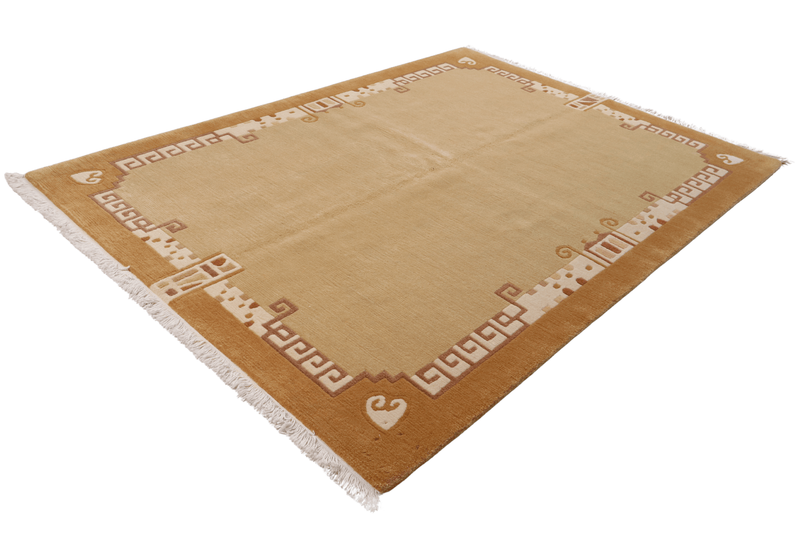 Nepal Rina — Hand-knotted, 170x240 cm, Yellow, 100% Virgin Wool | View 6
