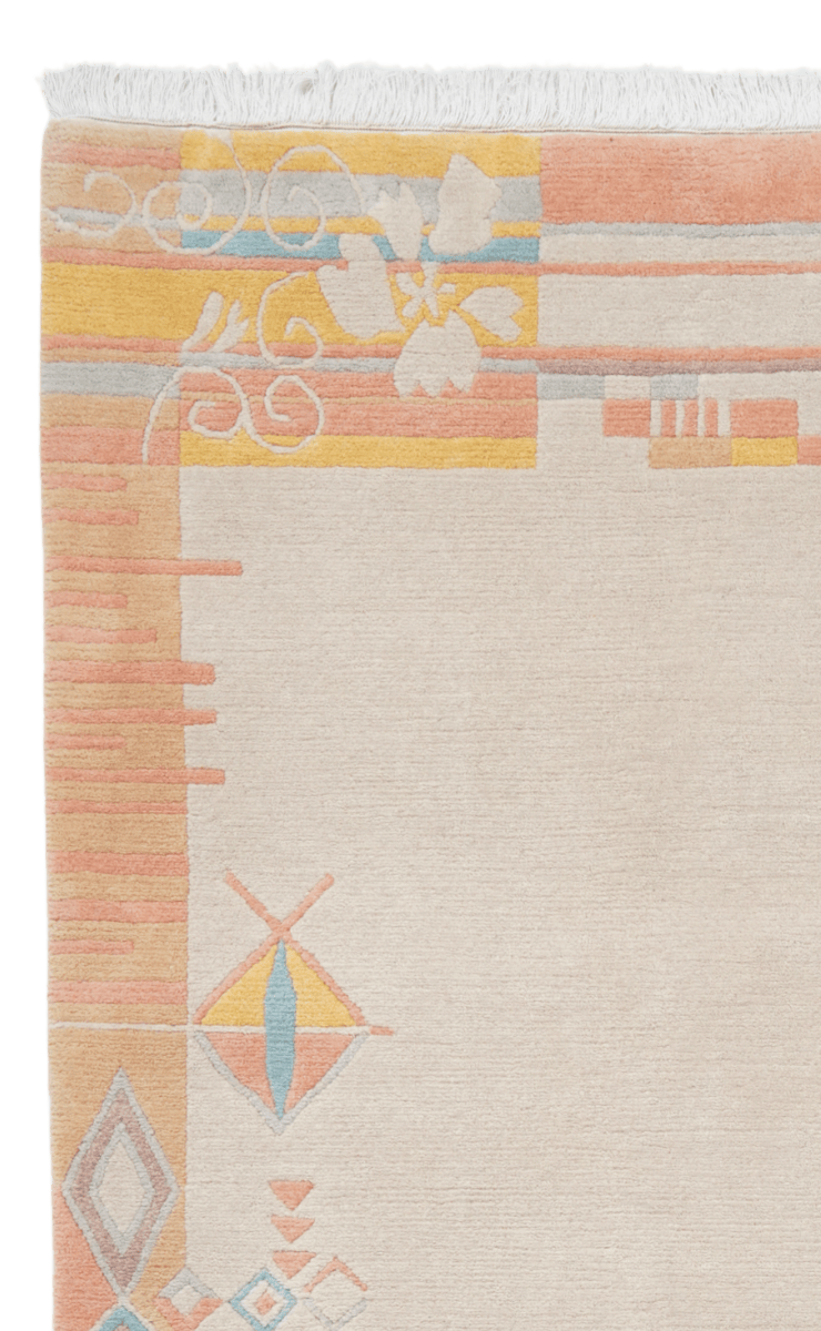 Nepal Mina — Hand-knotted, 174x244 cm, Beige, 100% Virgin Wool | View 3