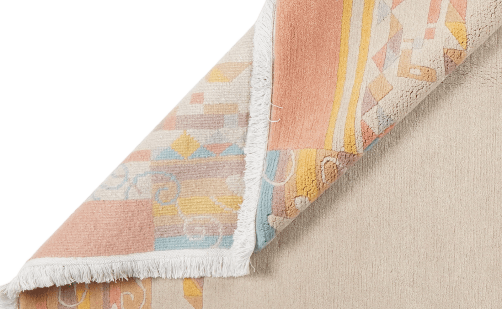 Nepal Mina — Hand-knotted, 174x244 cm, Beige, 100% Virgin Wool | View 5