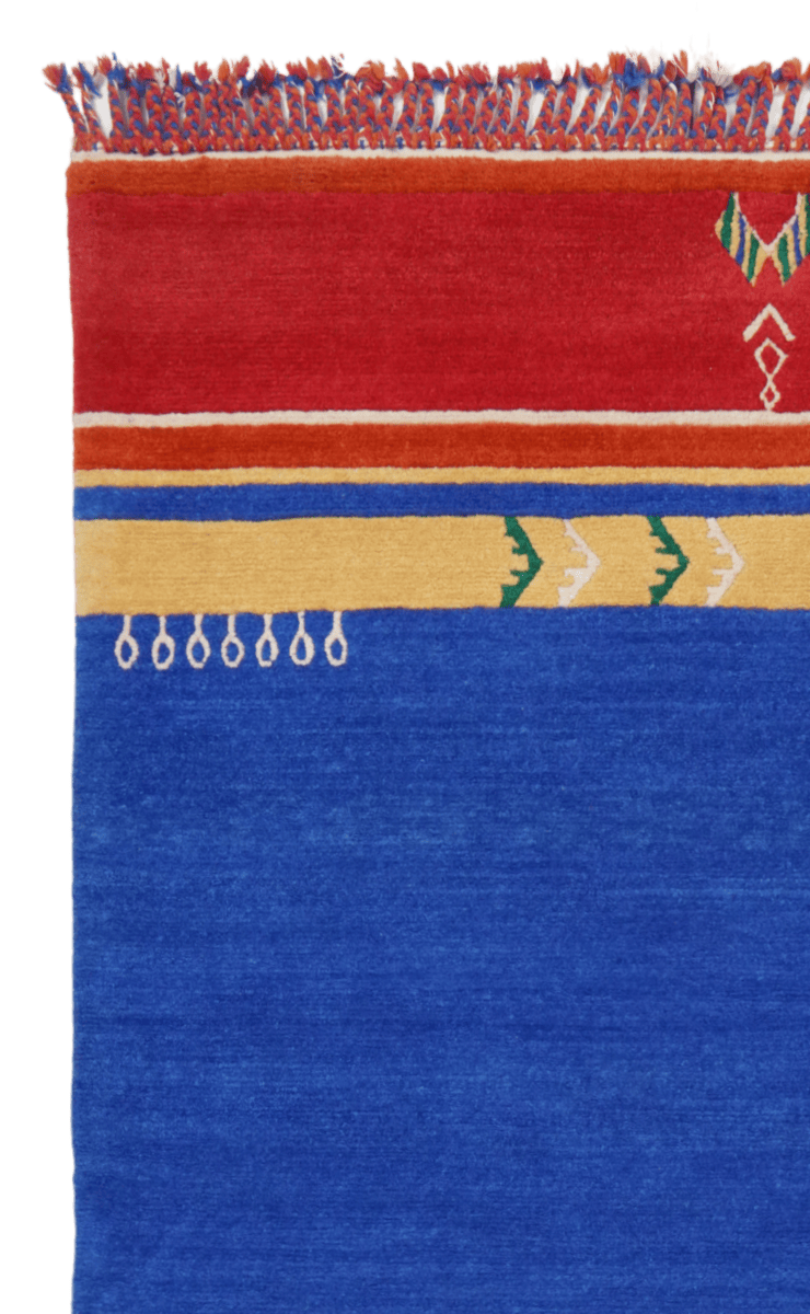 Nepal — Hand-knotted, 170x240 cm, Blue, 100% Virgin Wool | View 3