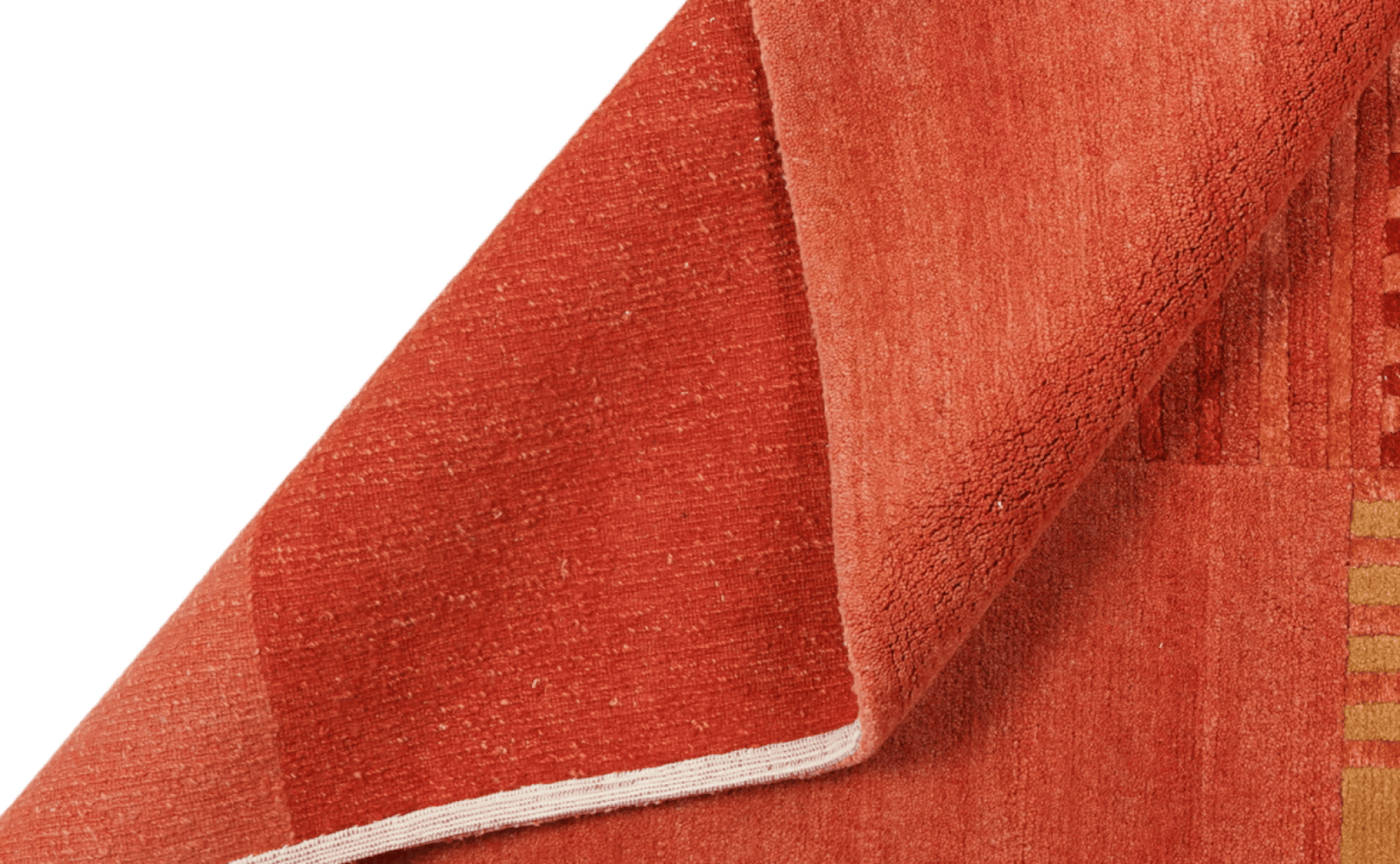 Nepal Bina — Hand-knotted, 199x252 cm, Red, 100% Virgin Wool | View 5