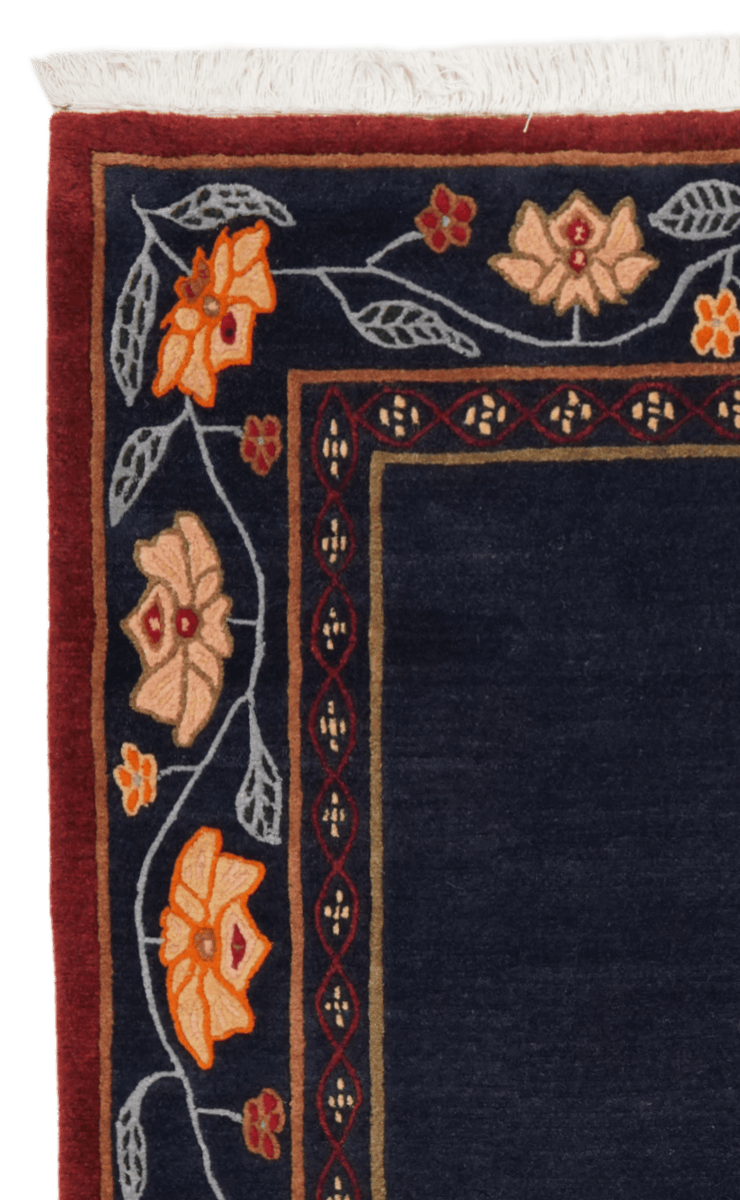 Nepal Kavita — Hand-knotted, 141x198 cm, Blue, 100% Virgin Wool | View 3