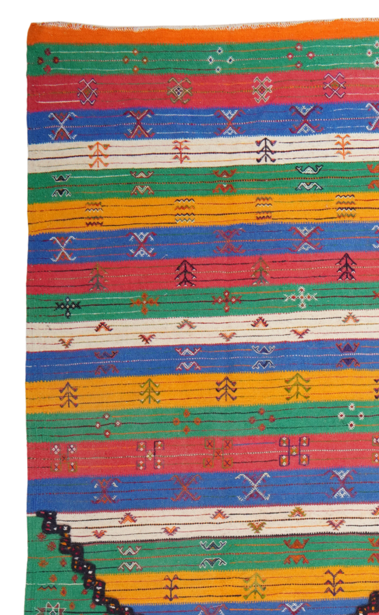 Kelim Kawtar — Handgefertigt, 318x195 cm, Bunt, 100% Virgin Wool | View 4