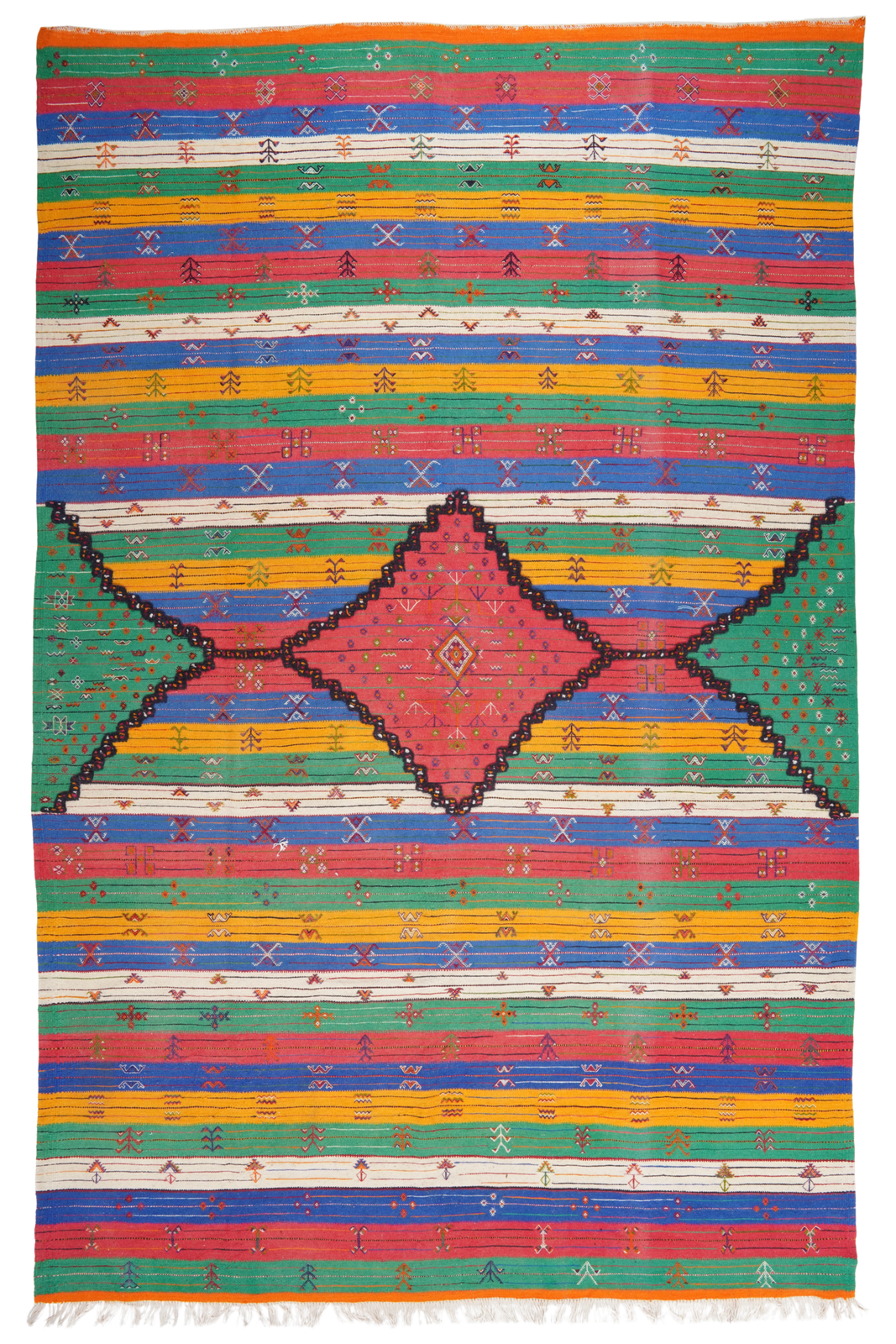Kelim — Handmade, 195x318 cm, Multicolor, 100% Virgin Wool | Main view