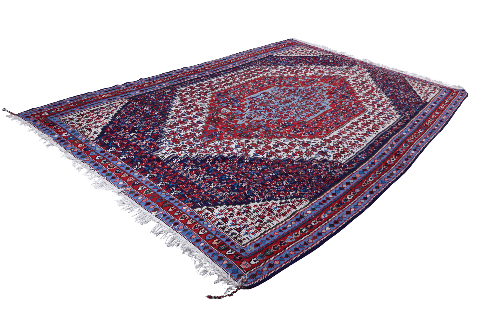 Kelim — Handmade, 203x298 cm, Beige, 100% Virgin Wool | View 6