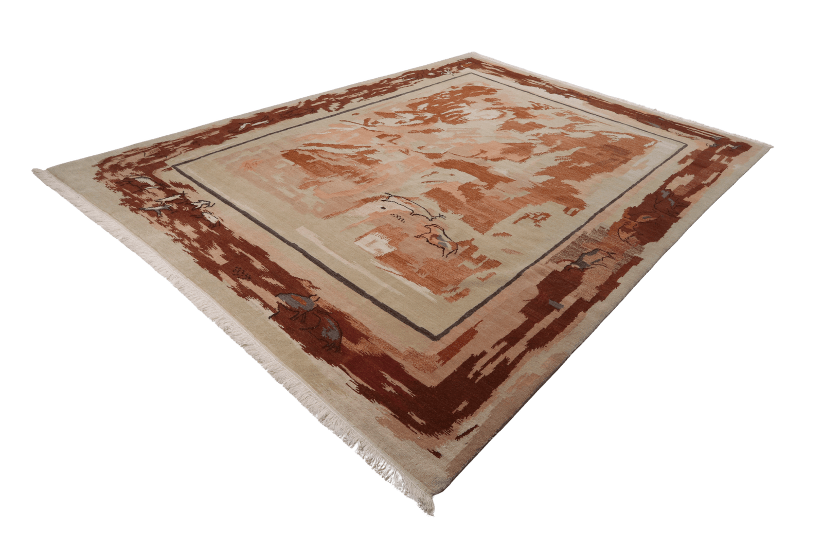 Nepal Radha — Hand-knotted, 210x290 cm, Multicolor, 100% Virgin Wool | View 6