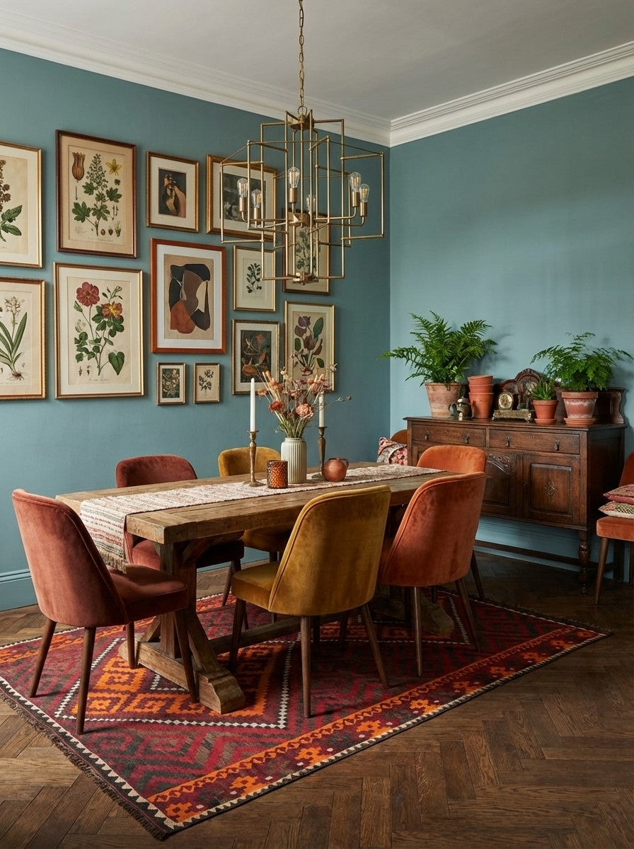 Kelim — Handmade, 305x377 cm, Red, 100% Virgin Wool | Back view