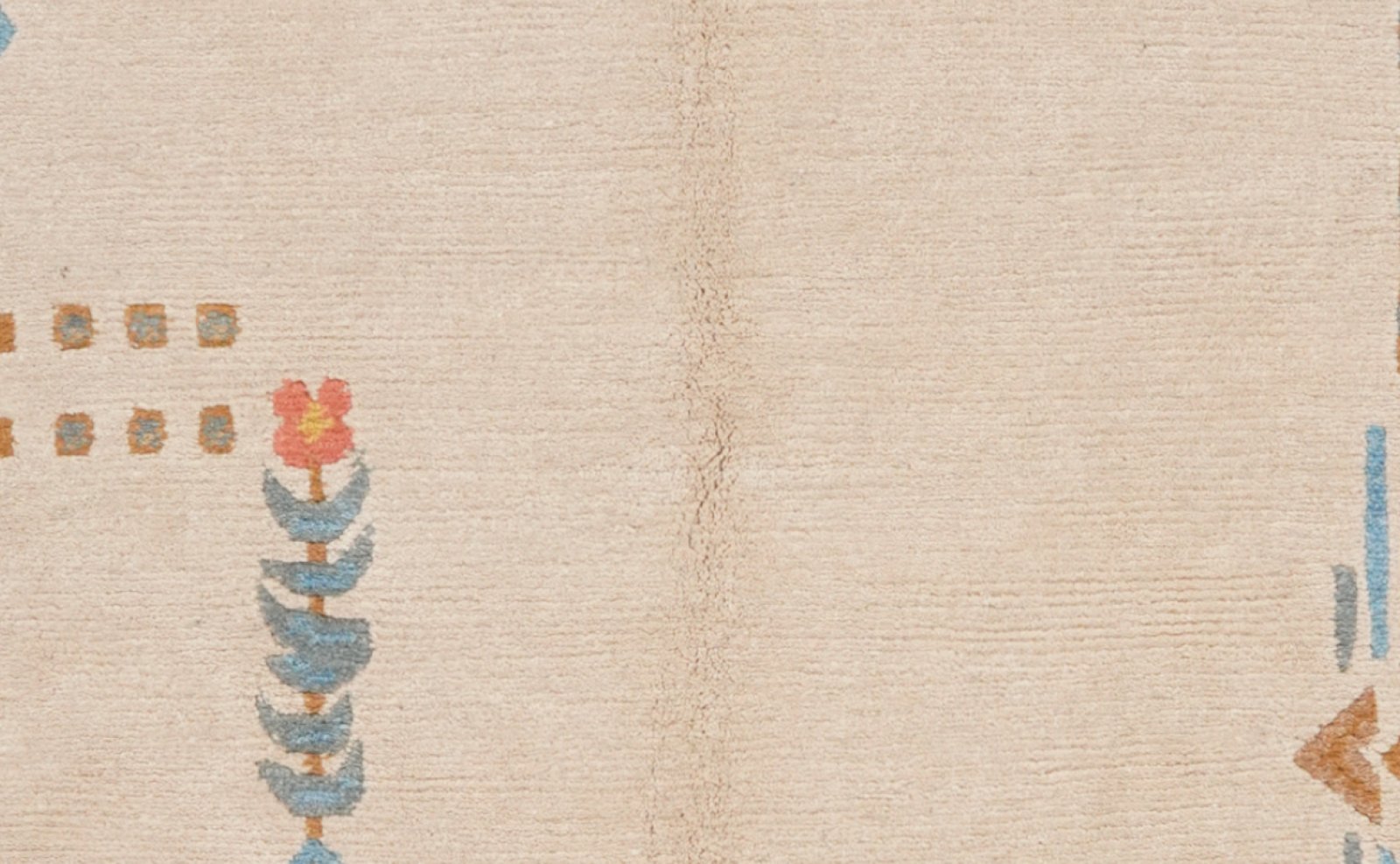 Nepal Sunita — Hand-knotted, 122x188 cm, Beige, 100% Virgin Wool | View 4