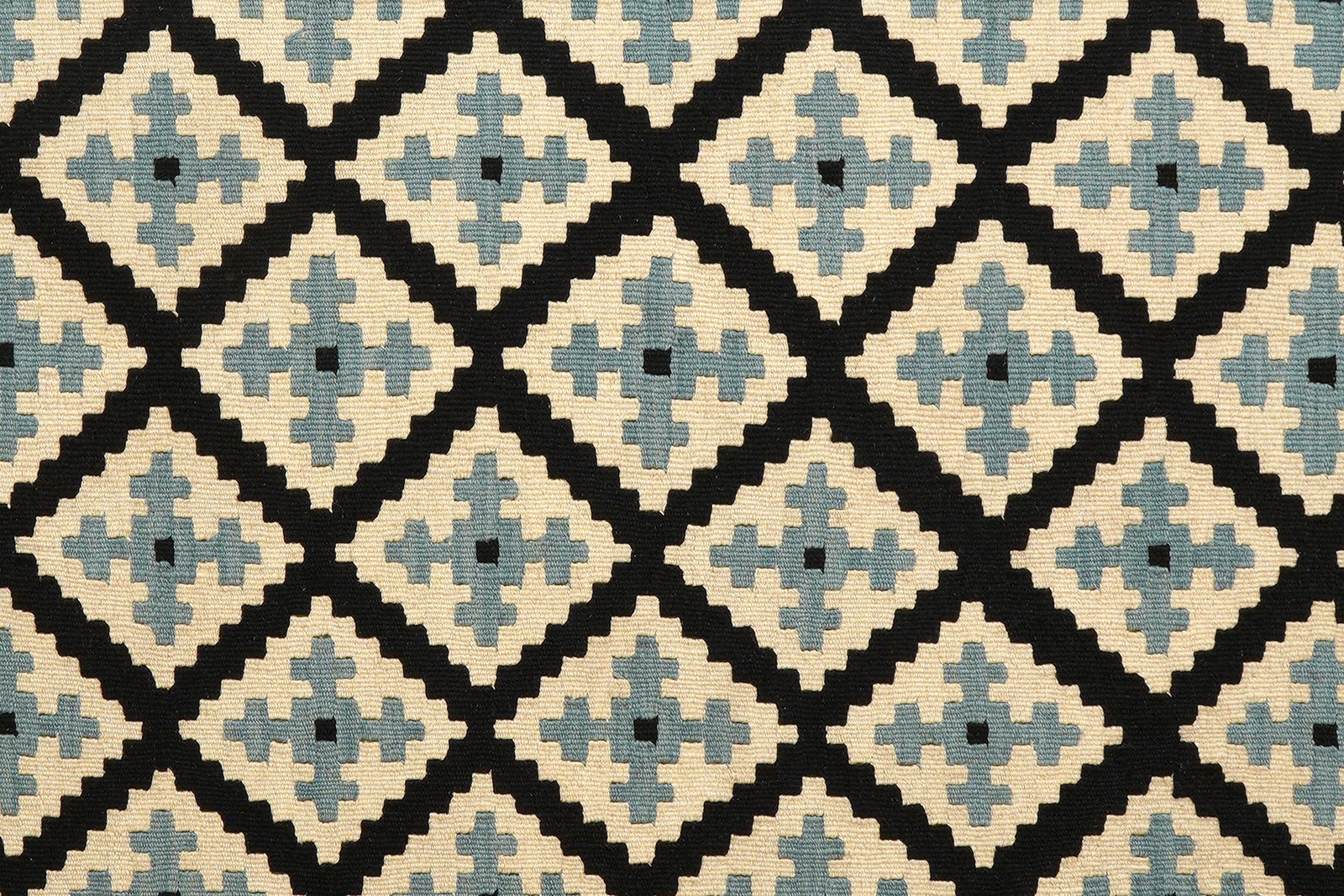 Kelim Gashgai — Handmade, 128x179 cm, Black, 100% Virgin Wool | View 5