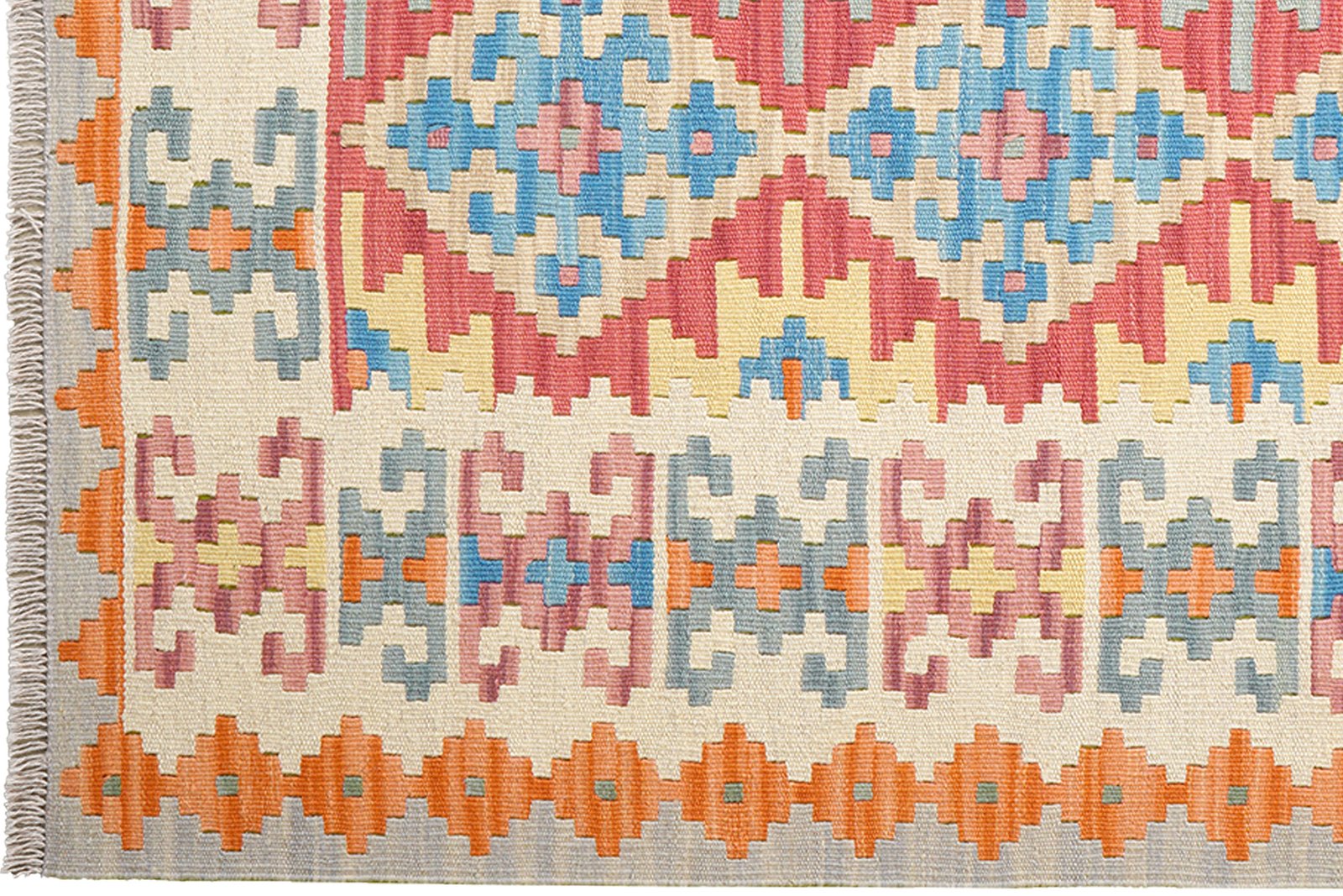 Kelim Gashgai — Handmade, 160x201 cm, Multicolor, 100% Virgin Wool | View 3