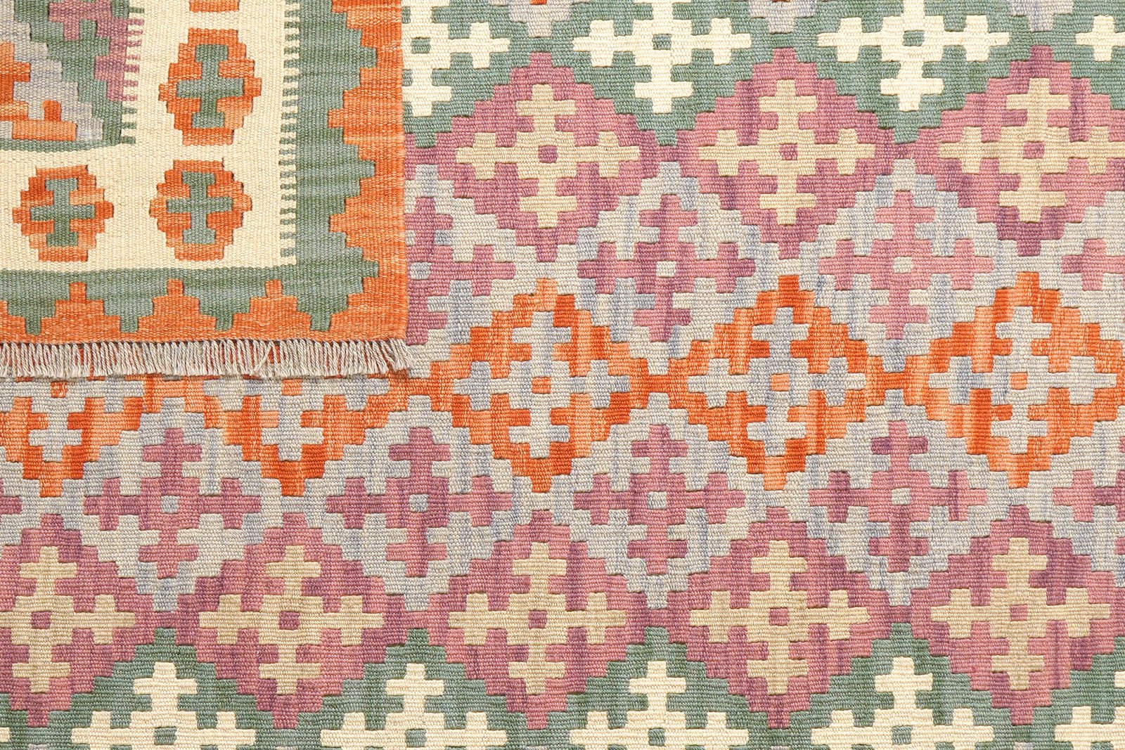 Kelim Gashgai — Handmade, 154x198 cm, Multicolor, 100% Virgin Wool | View 6
