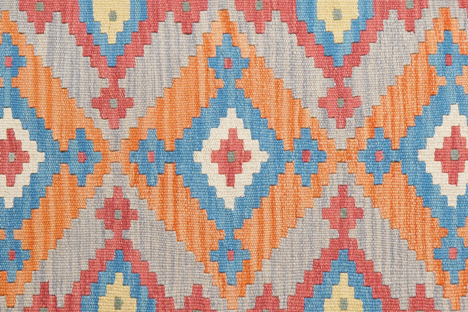 Kelim Gashgai — Handmade, 173x238 cm, Orange, 100% Virgin Wool | View 5